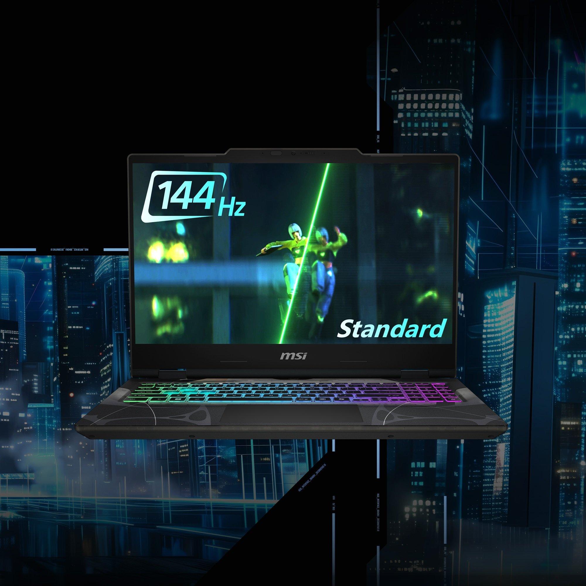 Schwarz - MSI - MSI Cyborg 15 B2RWEKG Gaming Laptop - Intel Core 7 240H 16GB 512GB SSD RTX 5050 - 6