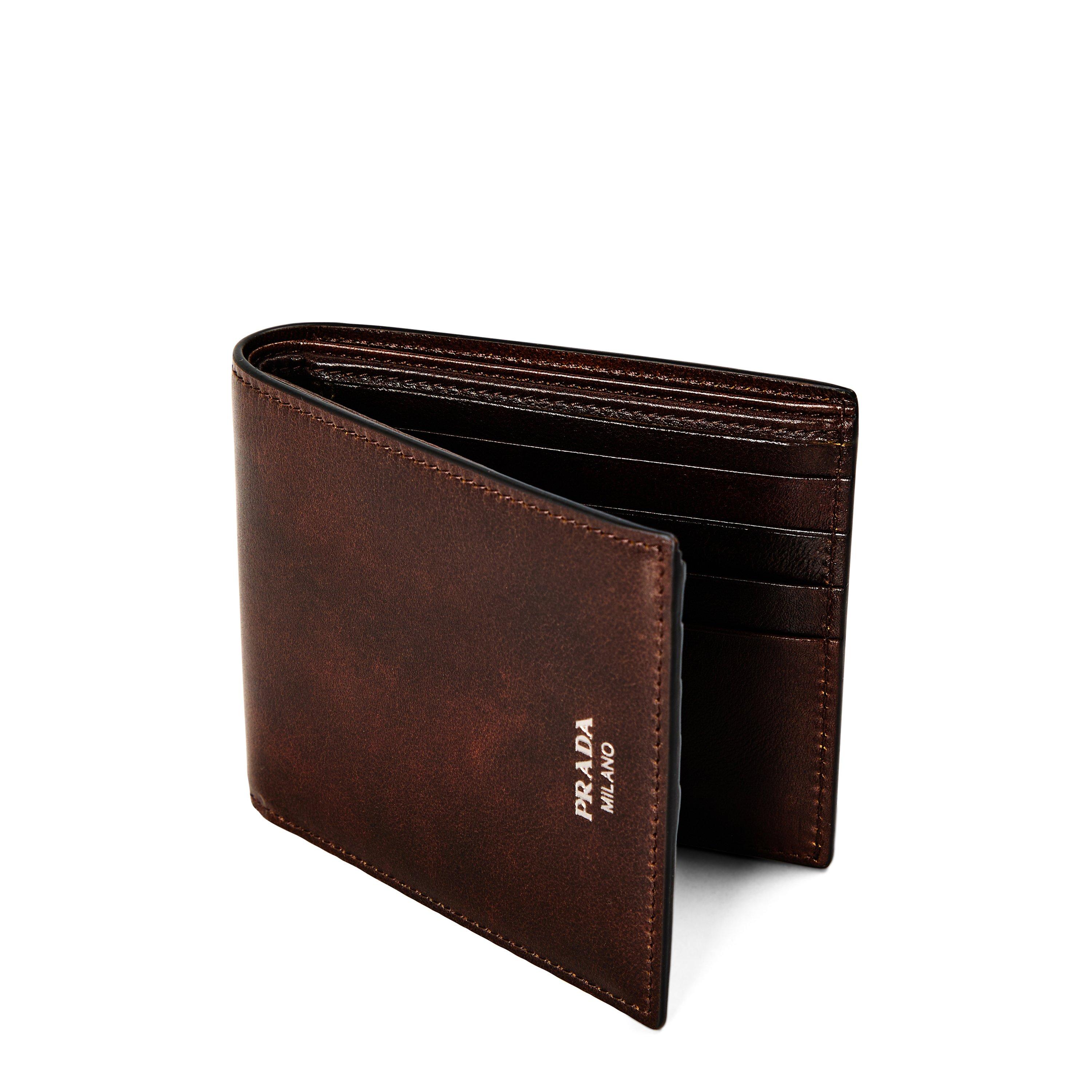 Brown - Prada - Prada Billfold Sn64 - 3