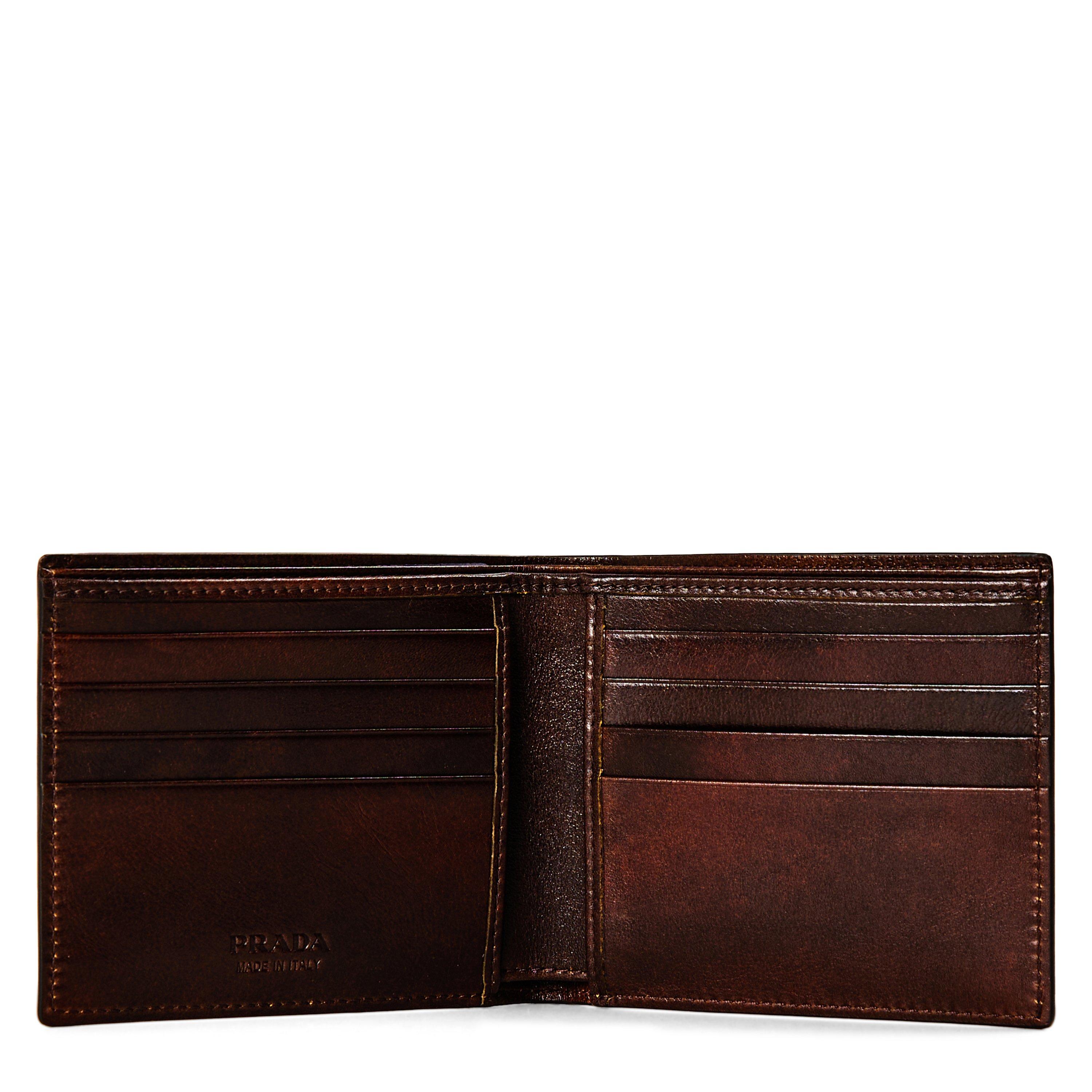 Brown - Prada - Prada Billfold Sn64 - 4