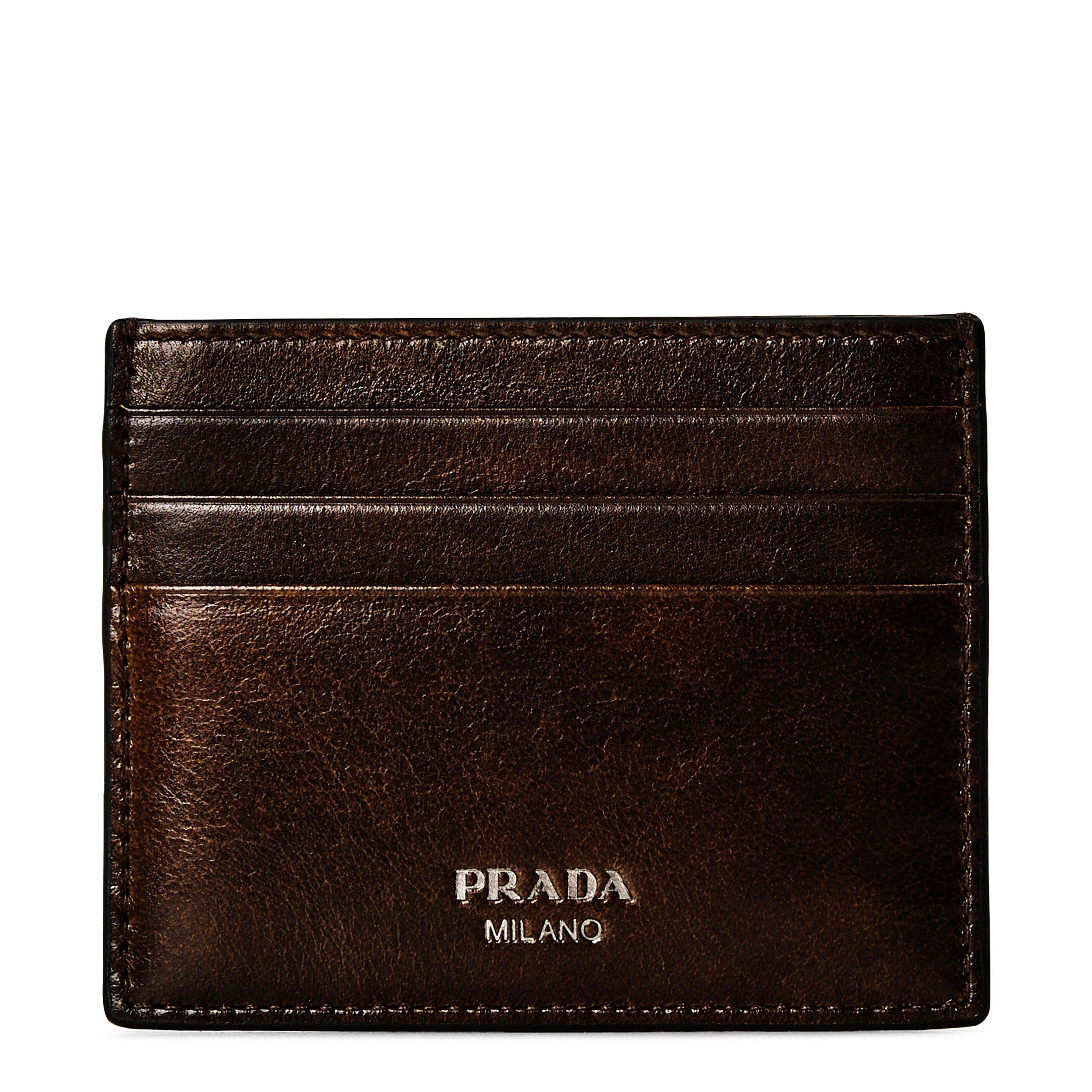 Brown - Prada - Prada Card Holder Sn64 - 1