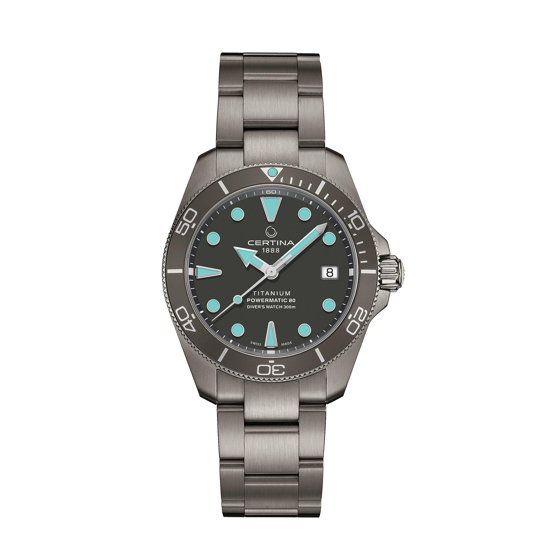 Certina Action Diver 10 Automatic Water Resistant Auto Analogue Watch - Anthracite