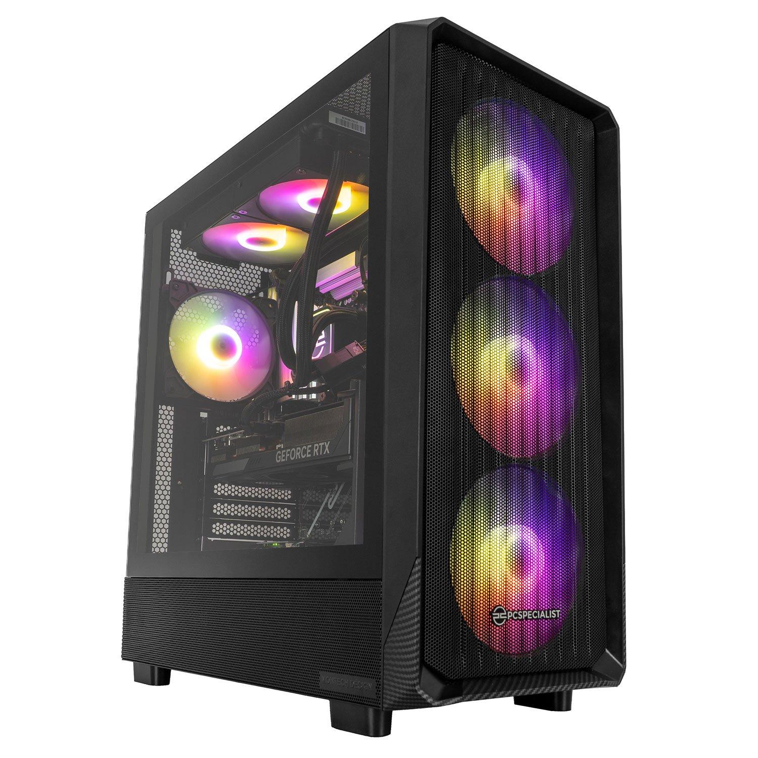 Pcspecialist  Wraith 185 Gaming Pc - Ryzen 7 7800X3d Rtx 5070 12Gb 16Gb Ram 1Tb Ssd - 4K Gaming - Black