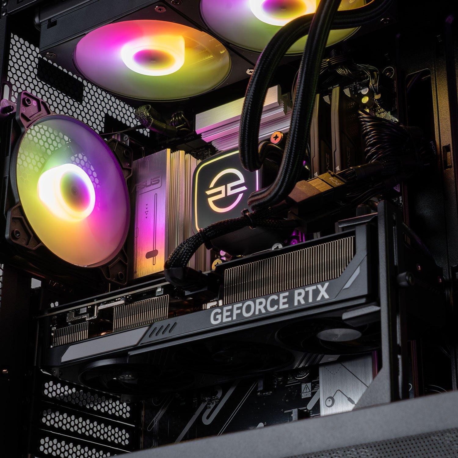 Zwart - PCSpecialist - Wraith 185 Gaming PC - Ryzen 7 7800X3D RTX 5070 12GB 16GB RAM 1TB SSD - 4K Gaming - 3