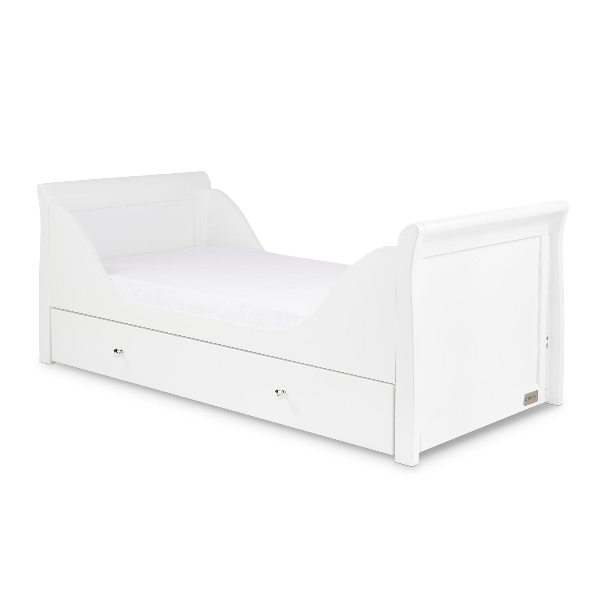 White - Ickle Bubba - Snowdon Classic Cot Bed & All Seasons Mattress - 3