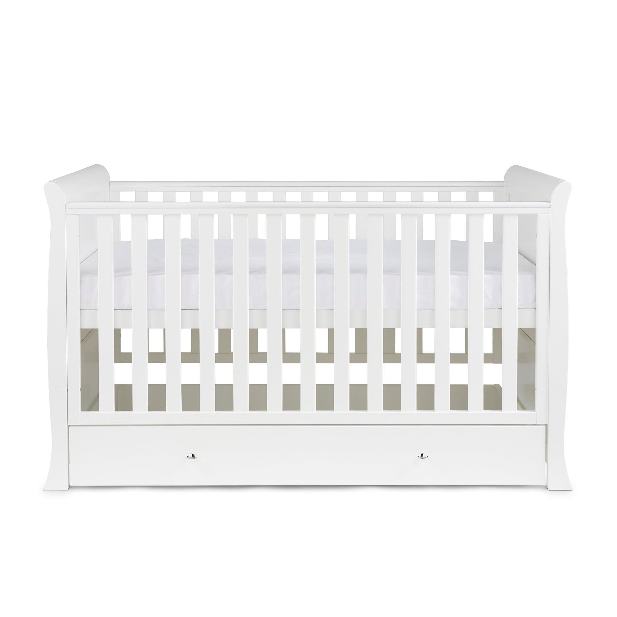 White - Ickle Bubba - Snowdon Classic Cot Bed & All Seasons Mattress - 4