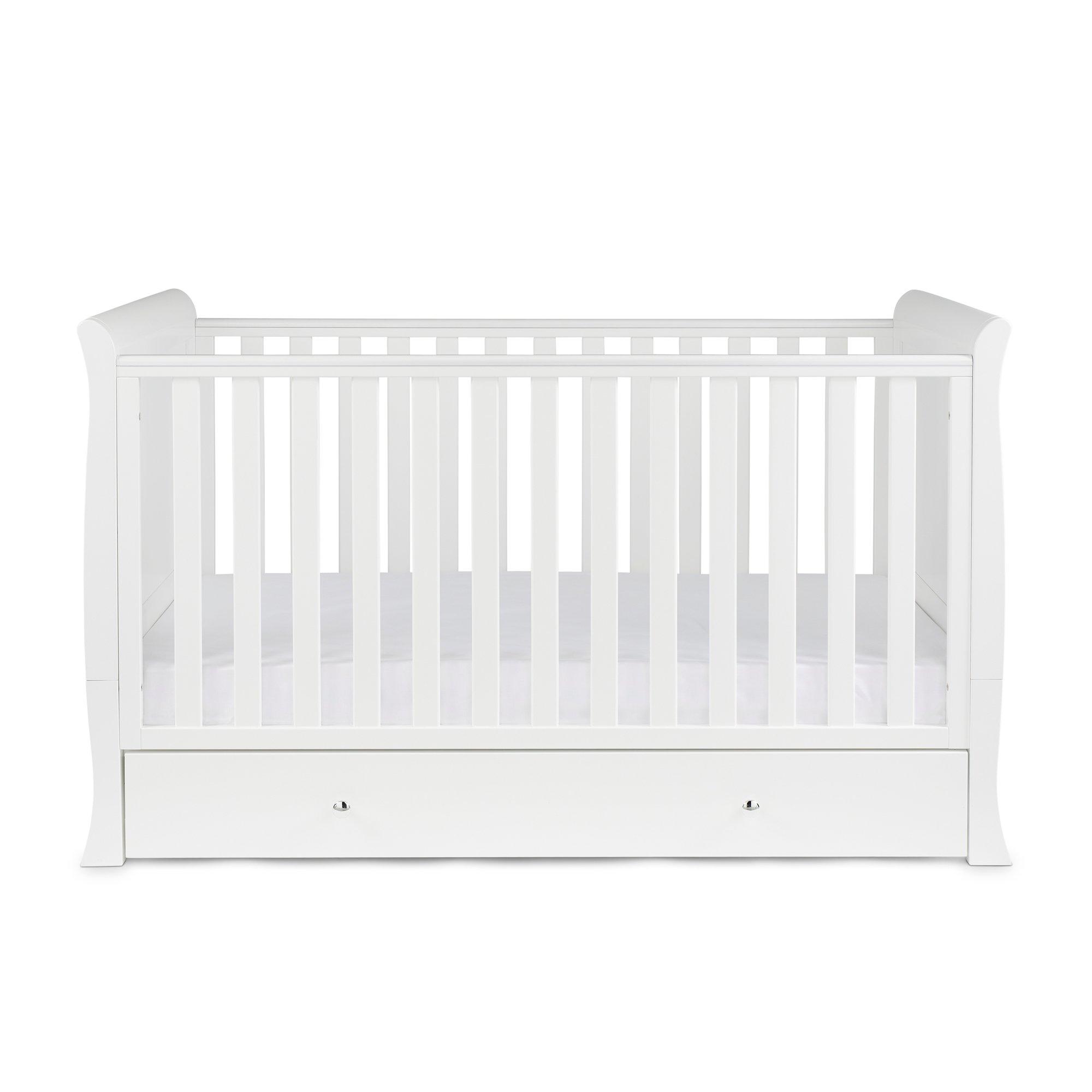White - Ickle Bubba - Snowdon Classic Cot Bed & All Seasons Mattress - 6