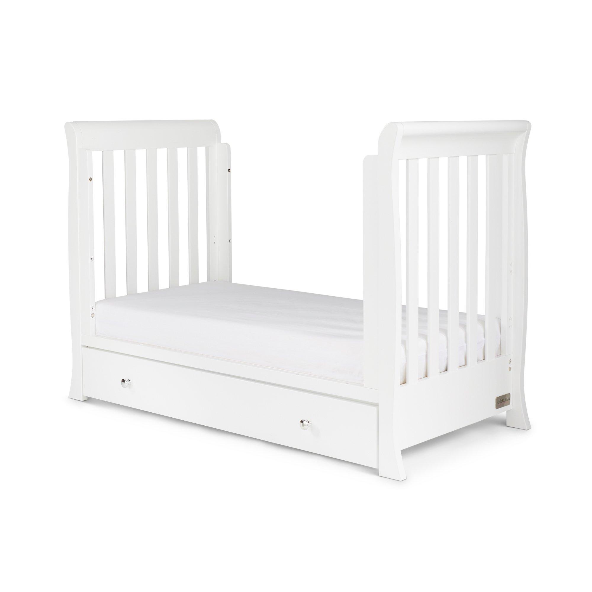 White - Ickle Bubba - Snowdon 4 in 1 Mini Cot Bed and Fibre Mattress - 3