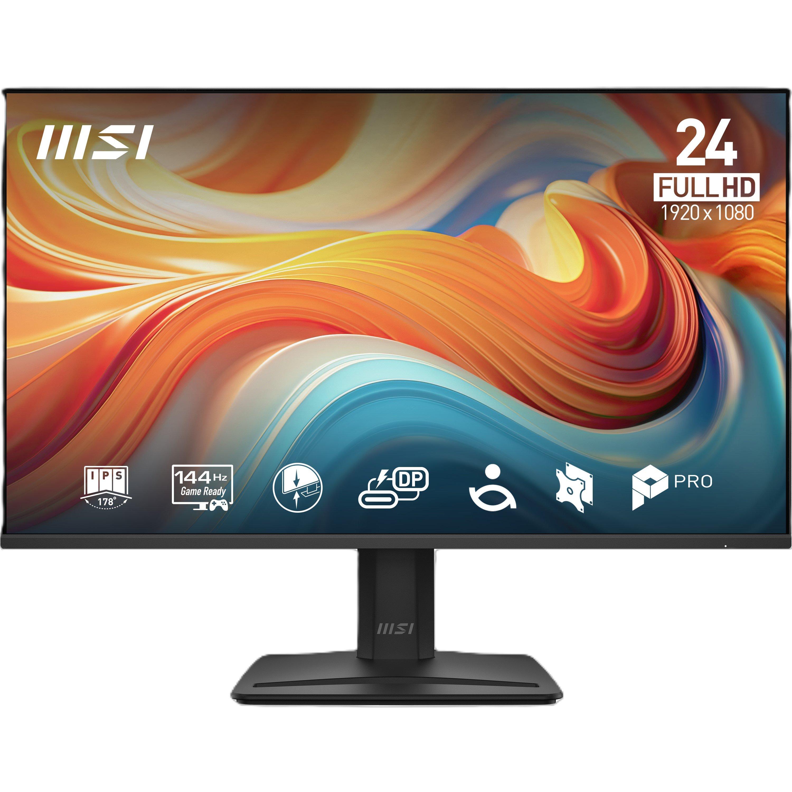 MSI PRO MP242 E14A 24 inch 144Hz IPS Monitor - Black