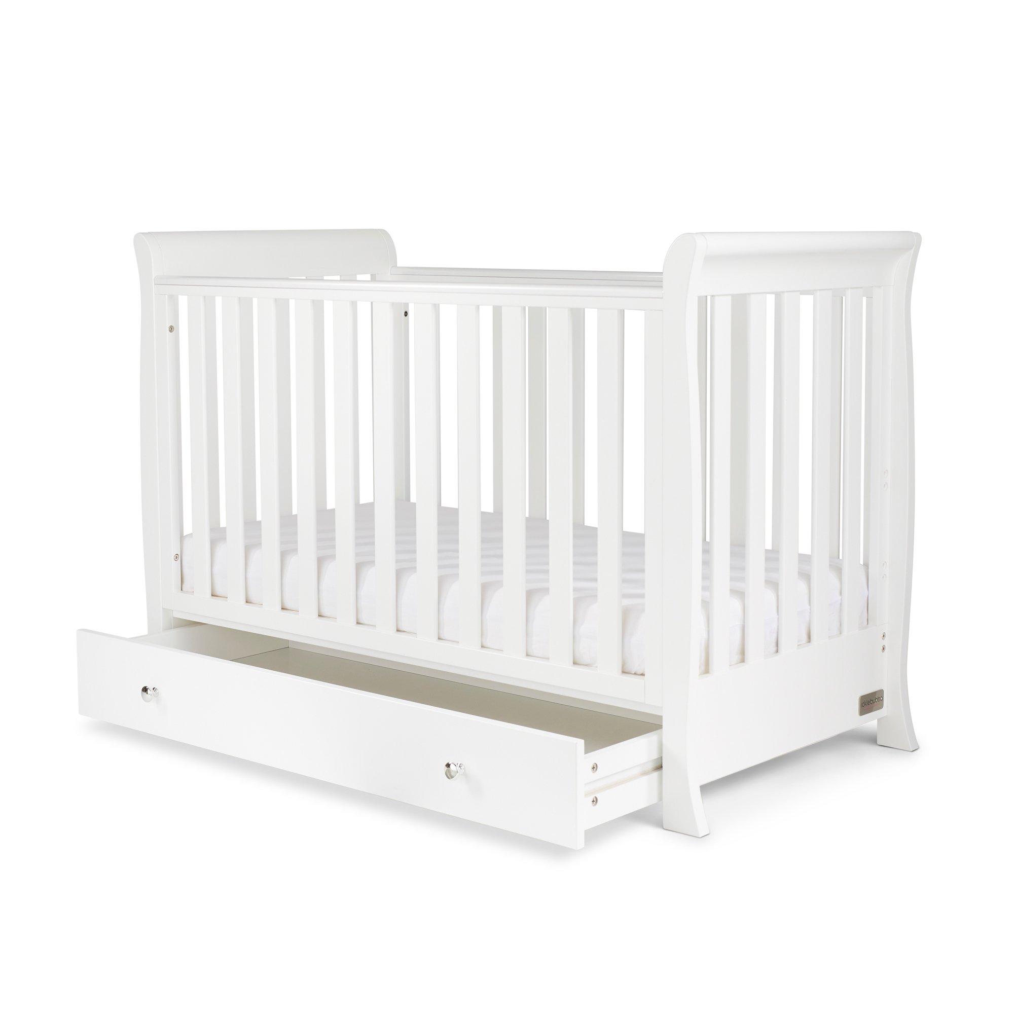 White - Ickle Bubba - Snowdon 4 in 1 Mini Cot Bed & All Seasons Mattress - 8