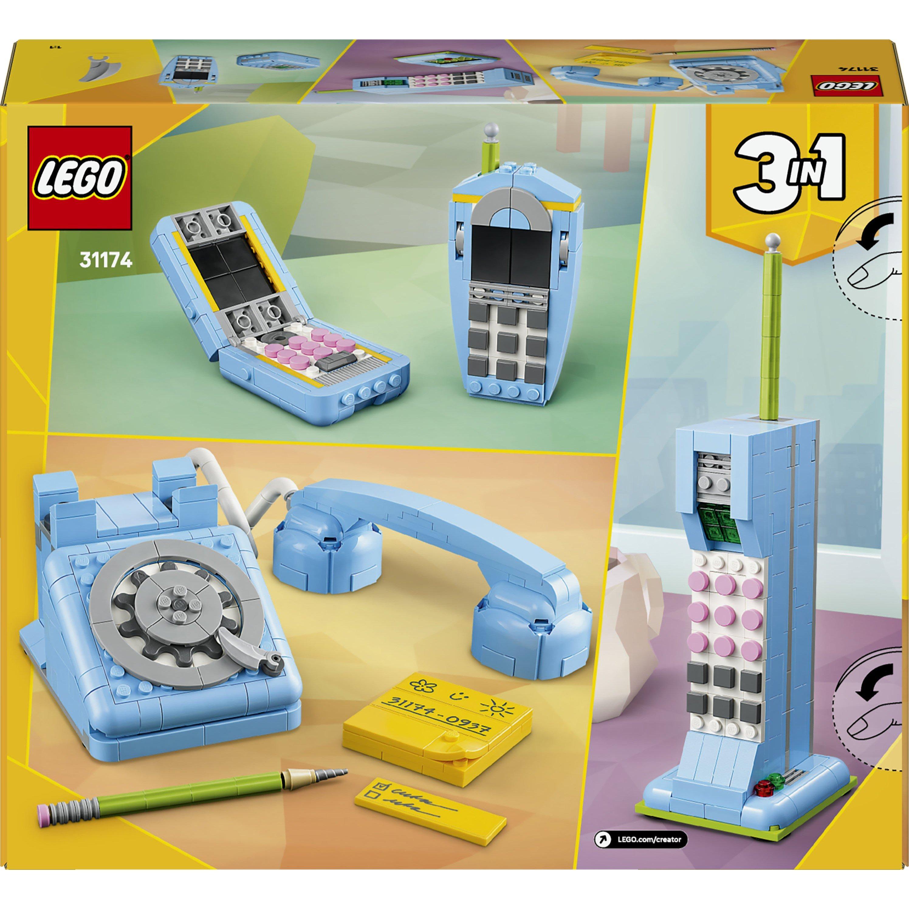 Retro-Telefon - LEGO - LEGO® Creator 31174 3in1 Retro Telephone Nostalgic and Vintage Toy Phones 31174 - 9
