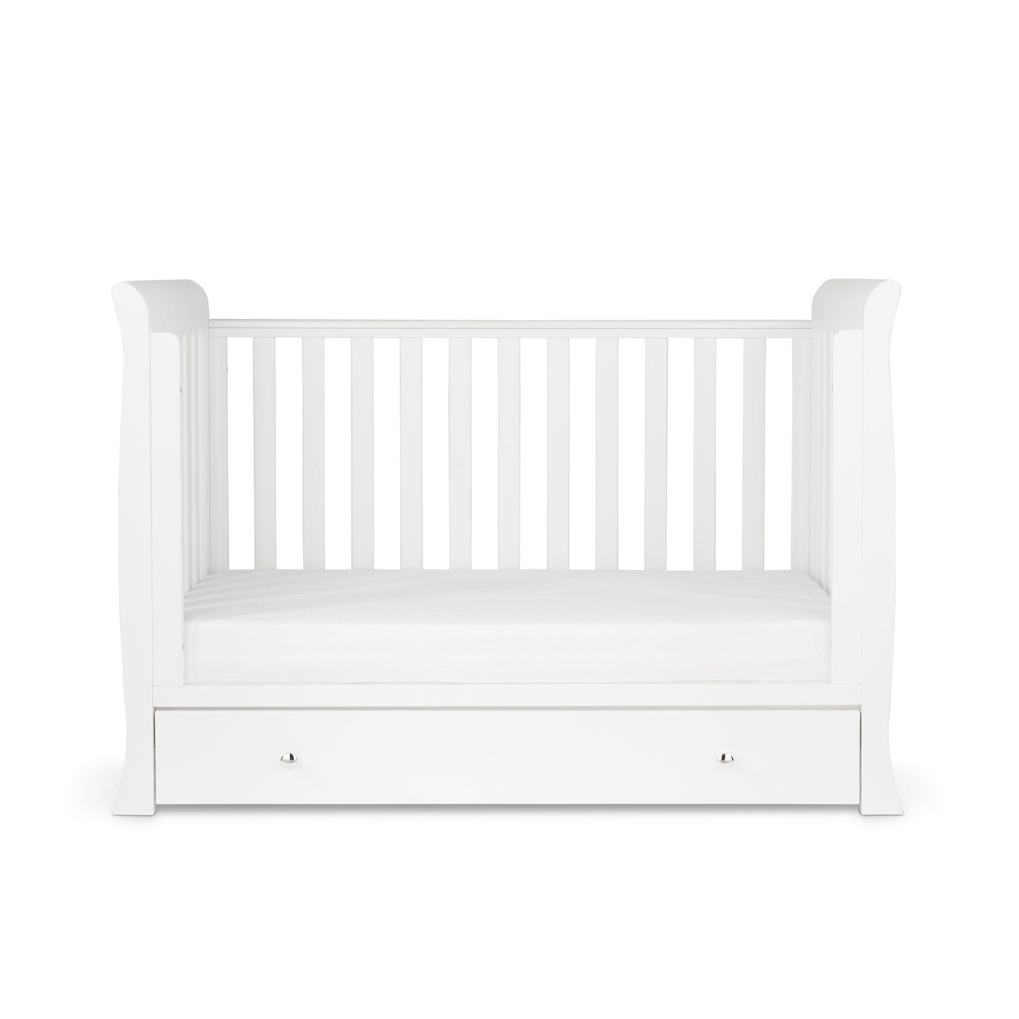 White - Ickle Bubba - Snowdon 4 in 1 Mini Cot Bed & Sprung Mattress - 7