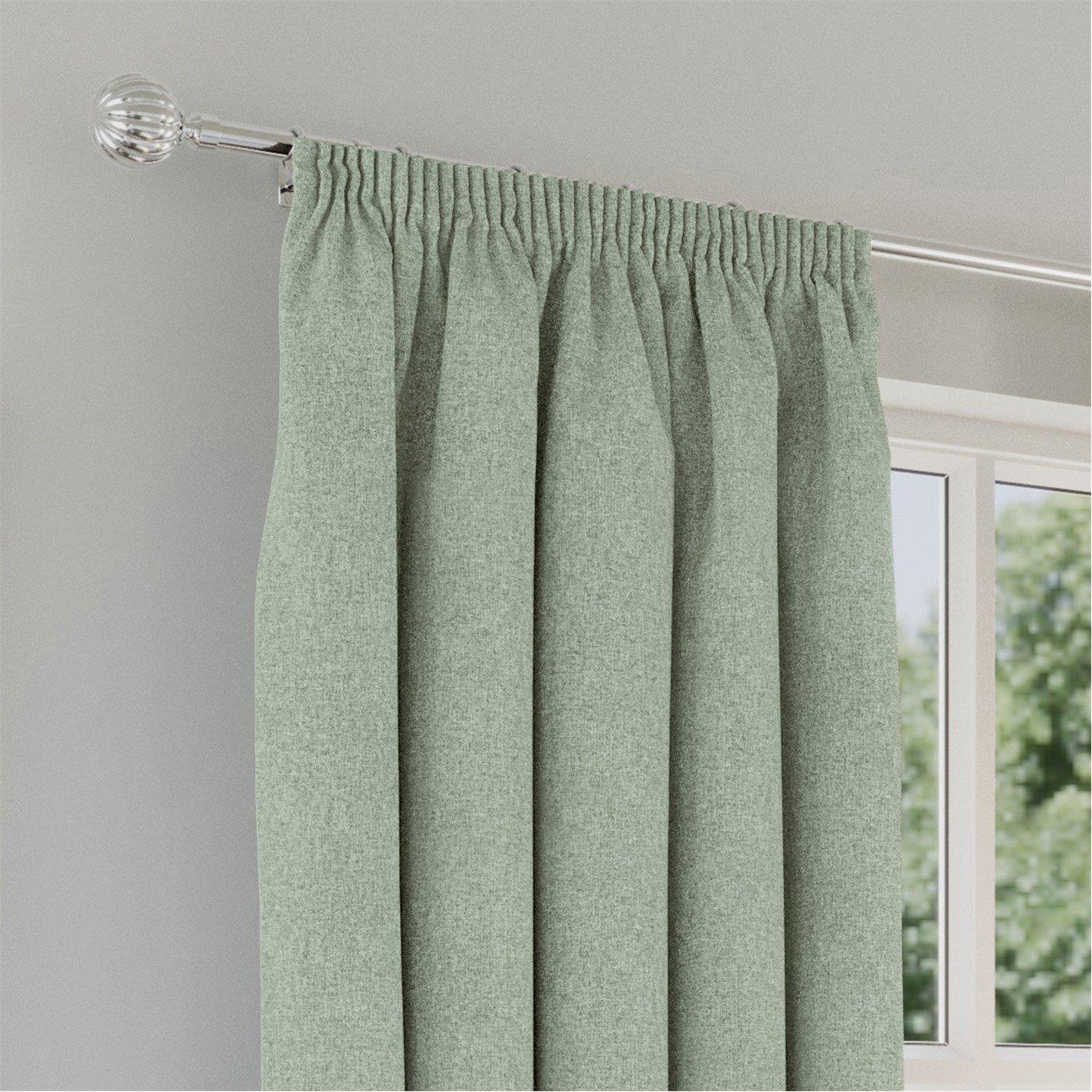 Green - Enhanced Living - Dallas Green 100% Blackout Readymade Curtains - 2