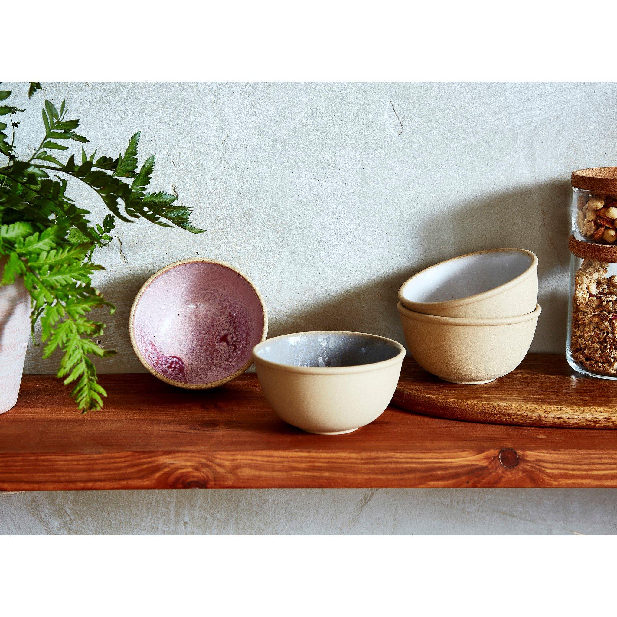 Portmeirion  Minerals Set Of 4 Small Bowls - Rose Quartz