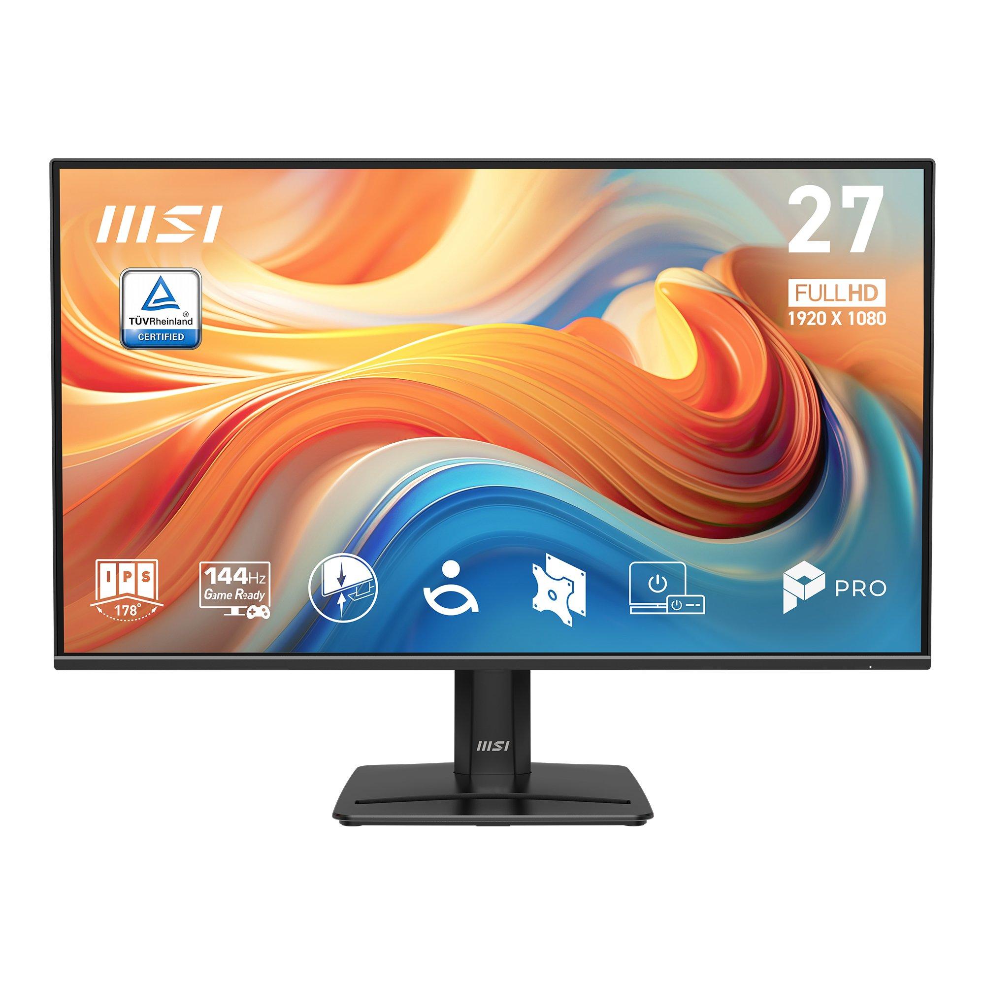 Black - MSI - PRO MP271 E14A IPS Monitor - 2