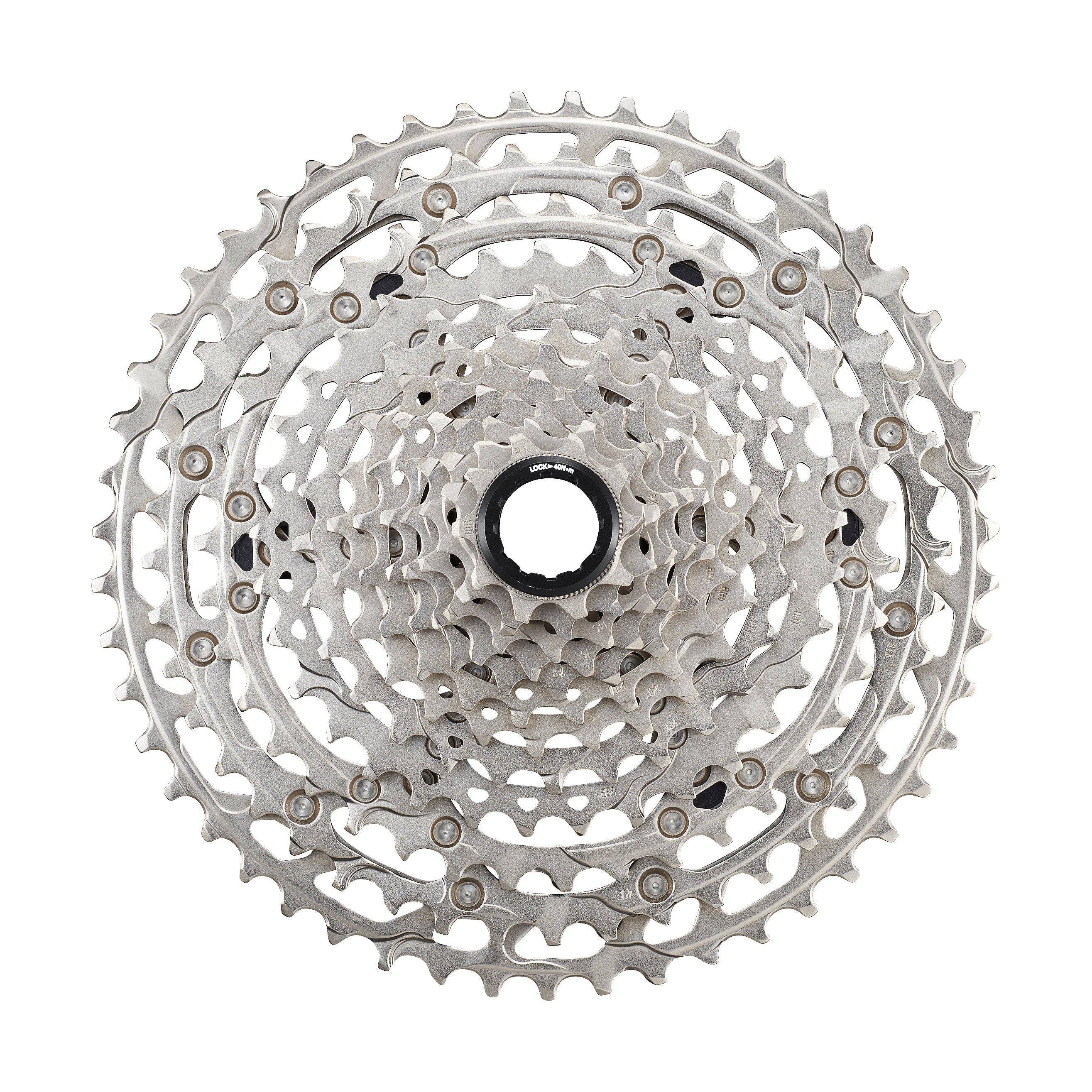 Zilver - Shimano - M6100 Deore 10-51T 12 speed Cassette Microspline
