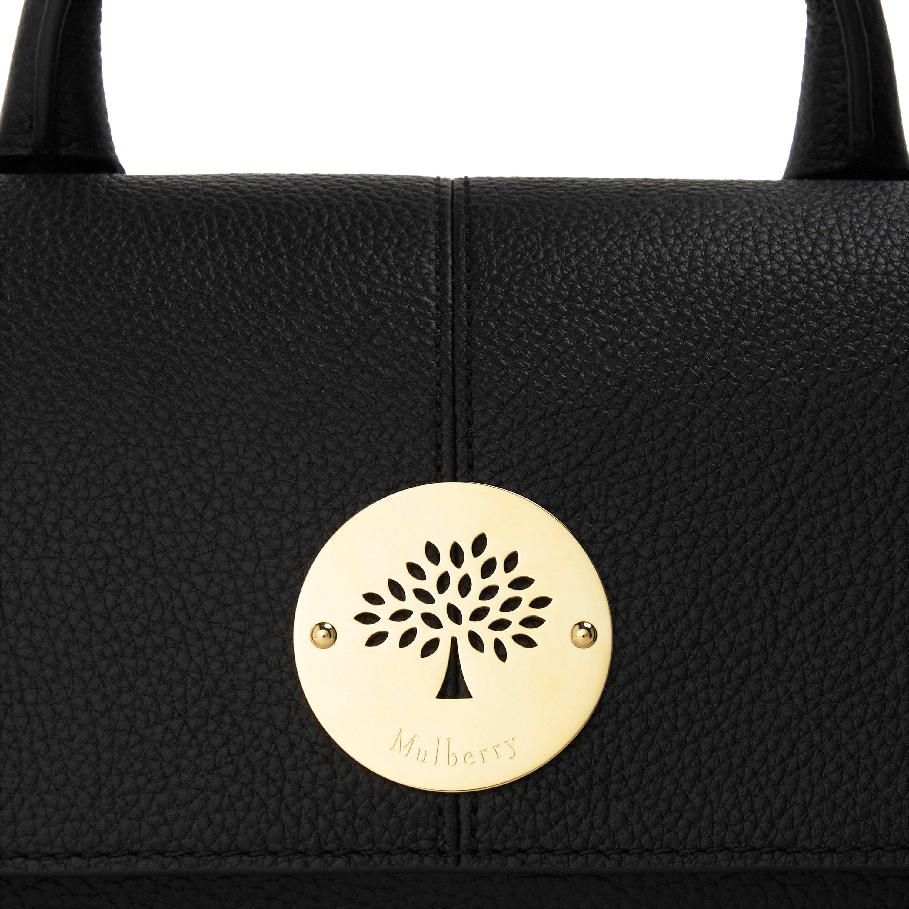 Black - Mulberry - Women's Convertible Leather Top-Handle Bag - 3