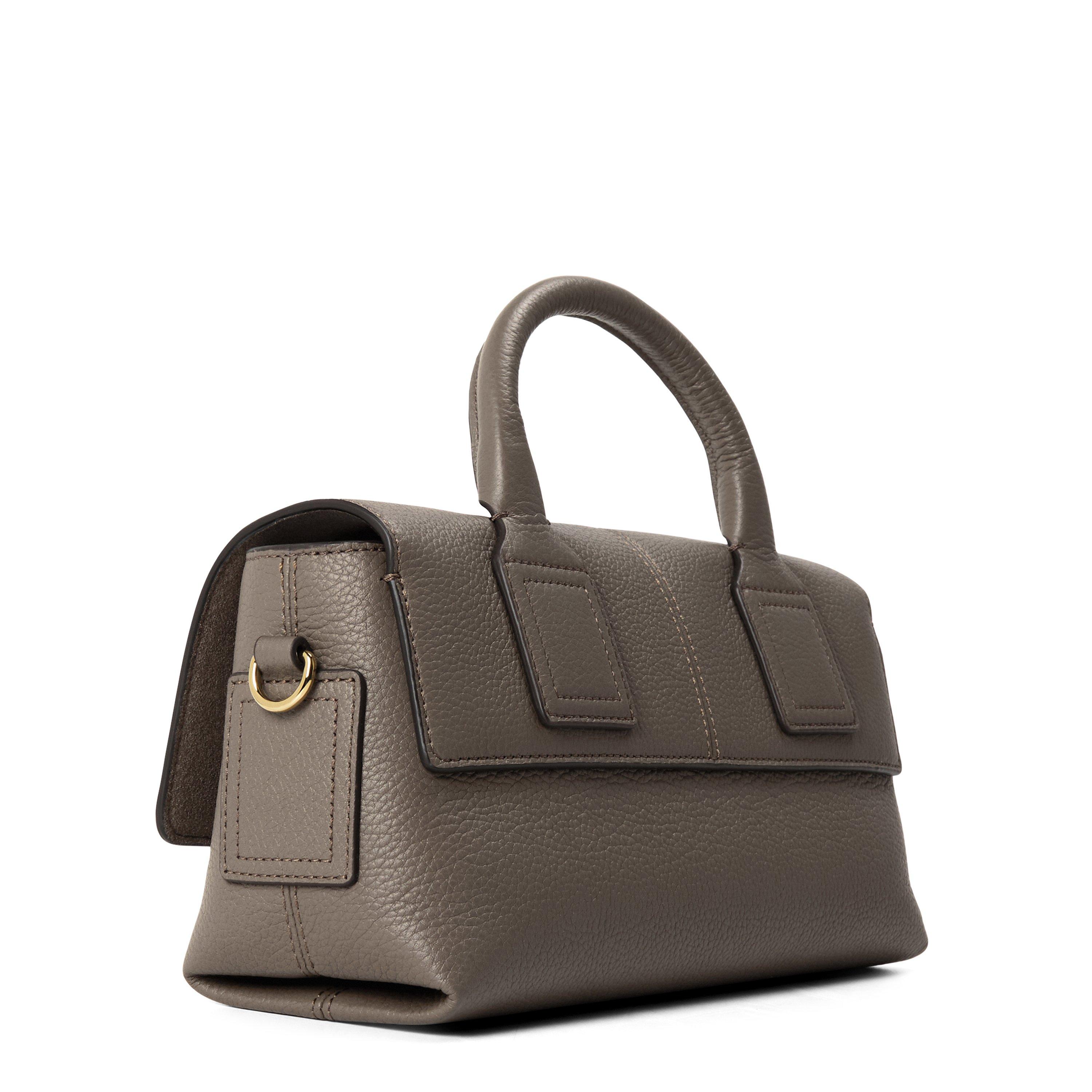 Clay - Mulberry - Women's Convertible Leather Top-Handle Bag - 2