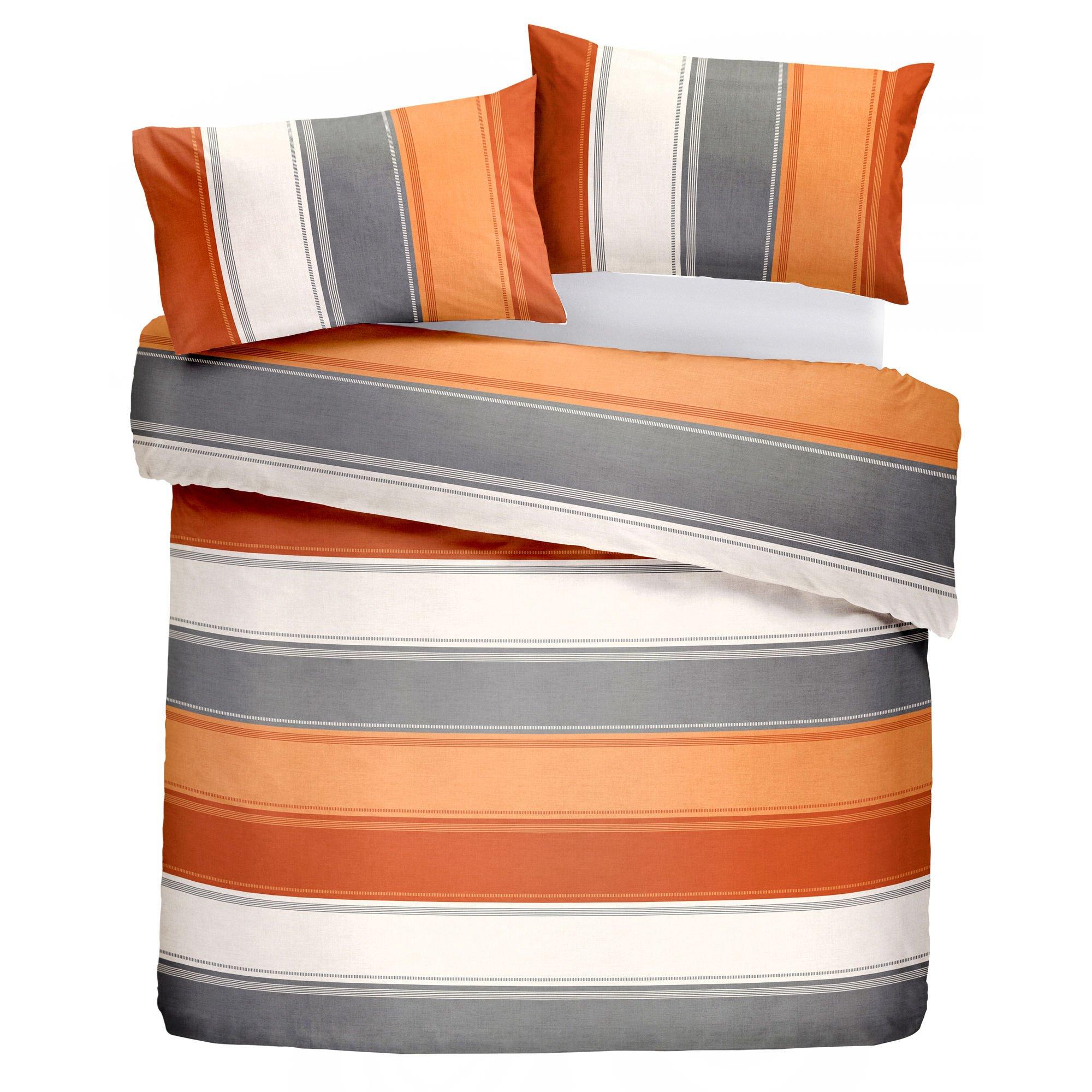 Spice - Fusion - Betley Striped Duvet Cover Set in Spice - 2