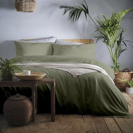 Appletree Cassia 100% Cotton Duvet Cover Set in Khaki