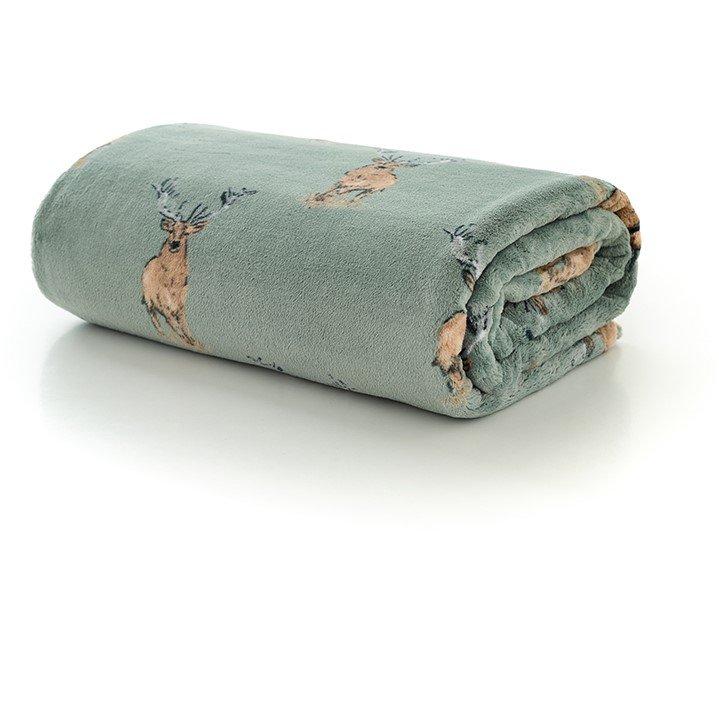 Green - The Lyndon Company - LC Highland Sofa Throw - 1