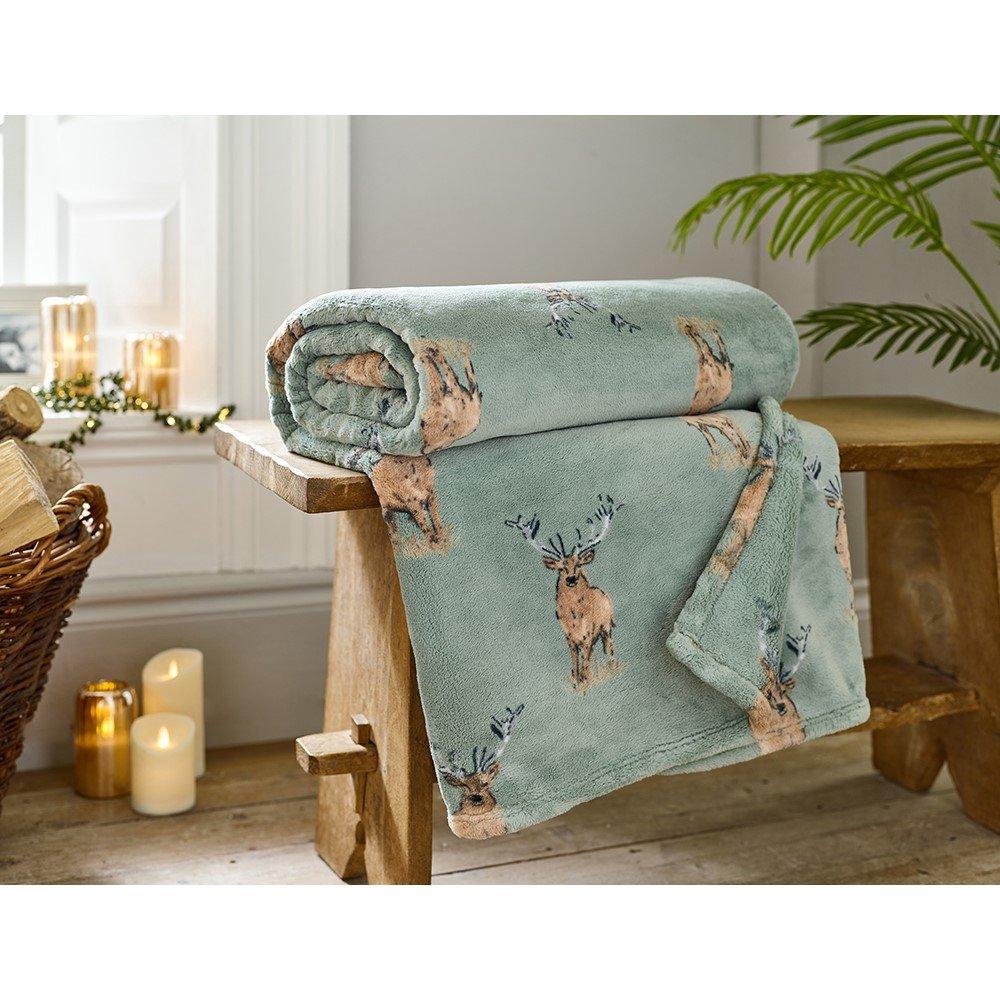 Green - The Lyndon Company - LC Highland Sofa Throw - 2