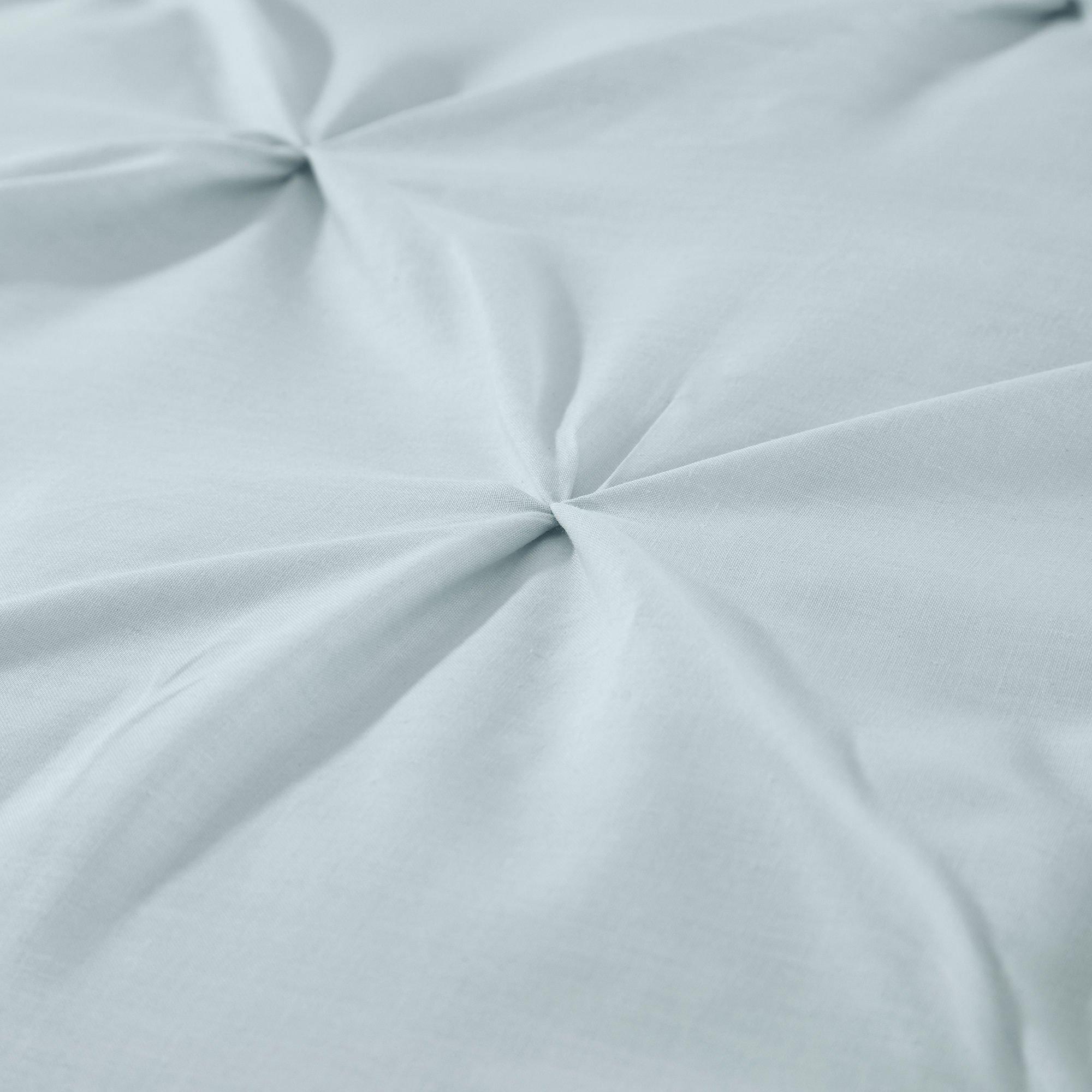 Duck Egg - Serene Home - Lara  Pleated Ruched Duvet Cover Set in Duck Egg - 3