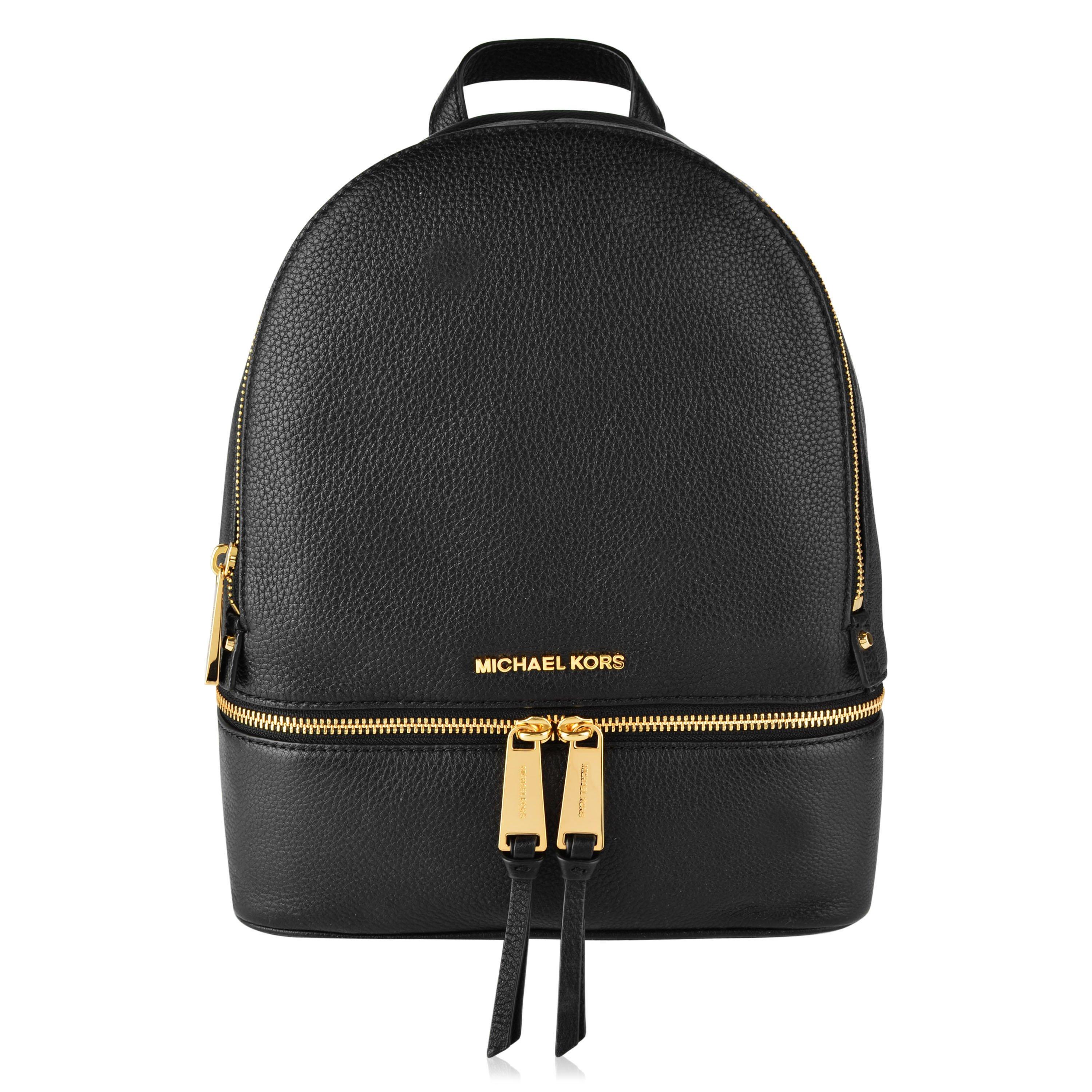 Black* - MICHAEL Michael Kors - Rhea Zip Backpack - 1