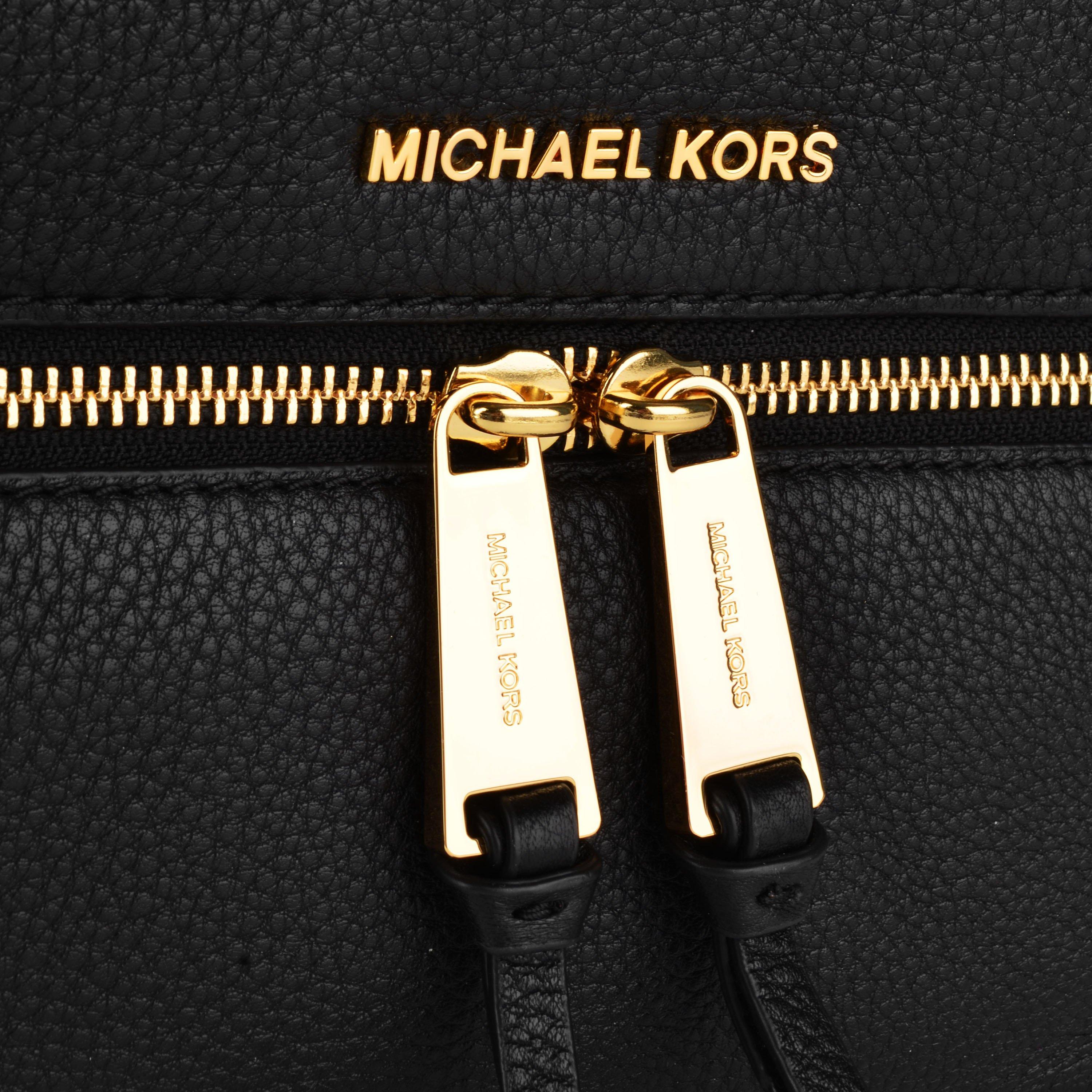 Black* - MICHAEL Michael Kors - Rhea Zip Backpack - 4