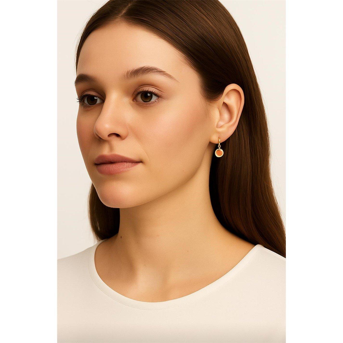  GLDCORAL - DKNY - DKNY Inlay Drop Earrings - 3