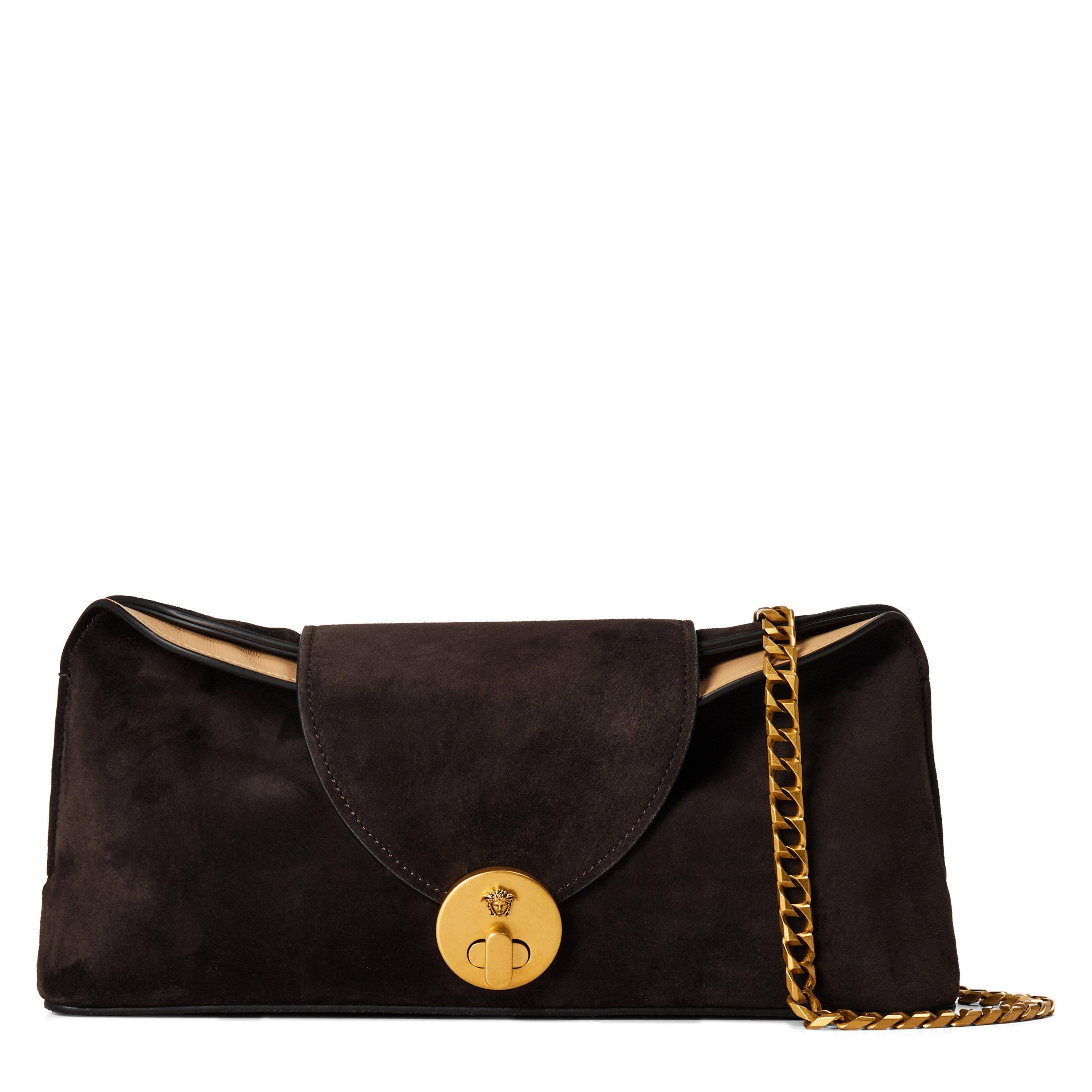 Moka Suede - Versace - Versace Sde Cltch Ba Ld64 - 1