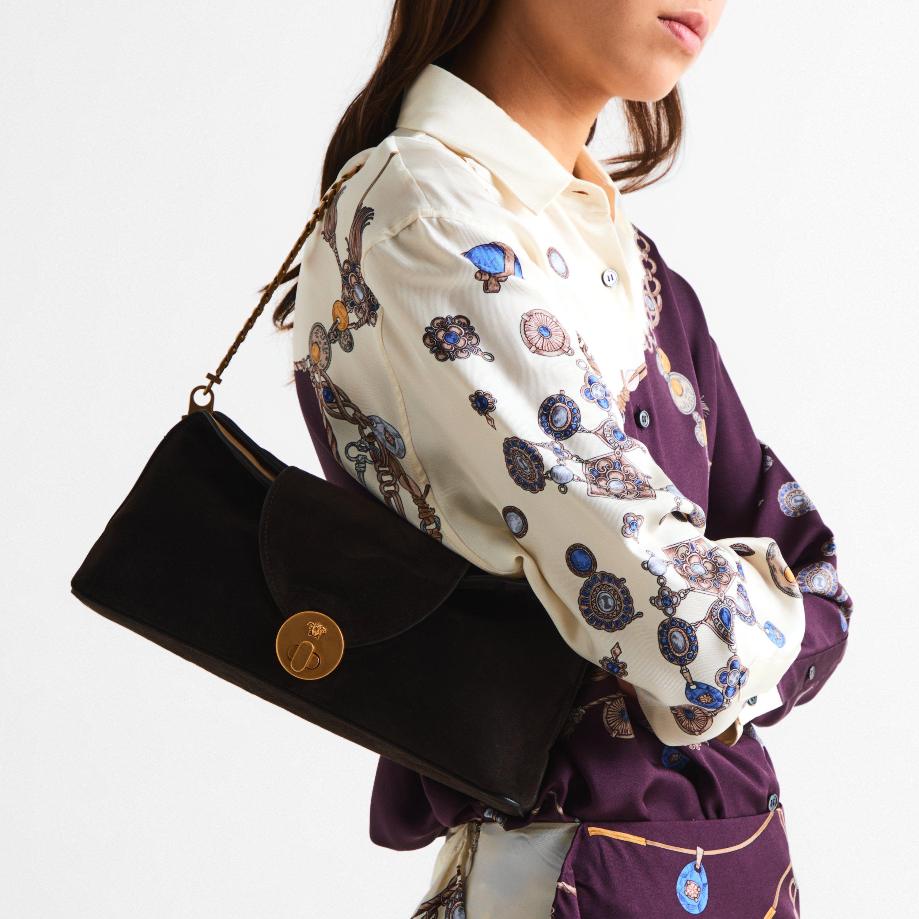 Moka Suede - Versace - Versace Sde Cltch Ba Ld64 - 3