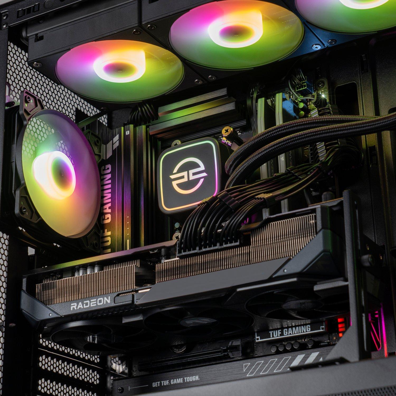 Zwart - PCSpecialist - Wraith 220 Gaming PC - Ryzen 7 9800X3D RX 9070 XT 16GB 32GB RAM 2TB SSD - 4K Gaming - 3