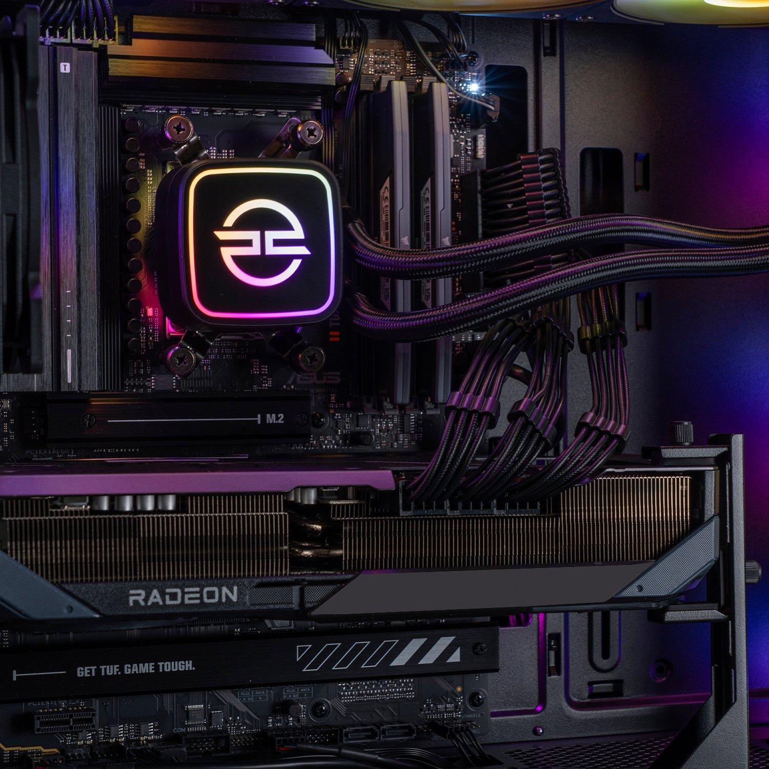 Zwart - PCSpecialist - Wraith 220 Gaming PC - Ryzen 7 9800X3D RX 9070 XT 16GB 32GB RAM 2TB SSD - 4K Gaming - 4