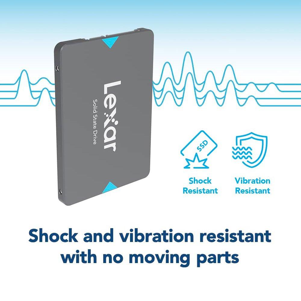 Black - Lexar - NQ100 Internal 2.5 SSD SATA 1TB - 9