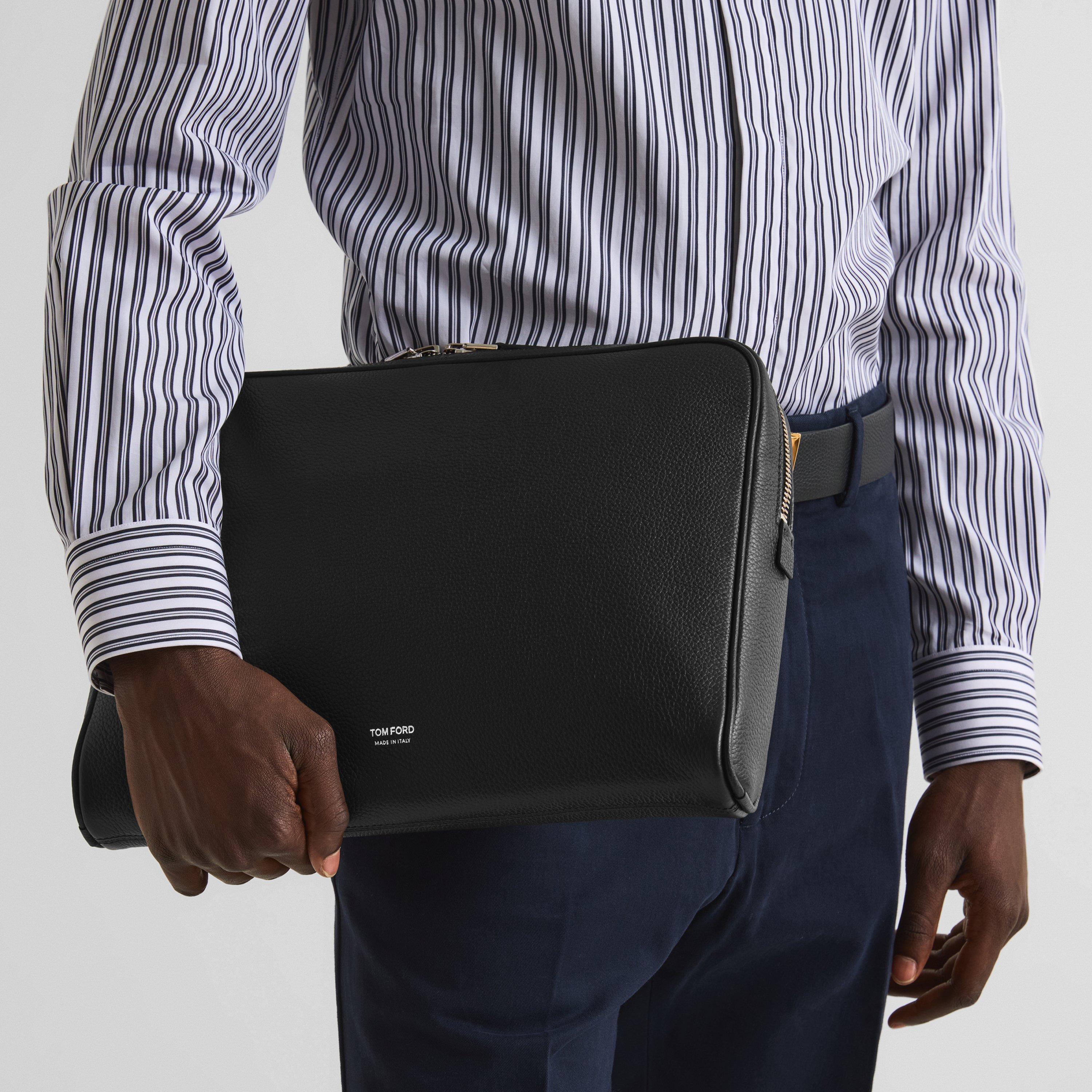 Black - Tom Ford - TF Laptop Pouch Sn64 - 3