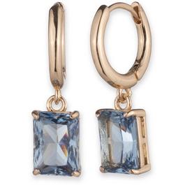 Ralph Lauren Huggie Drop Crystal Earrings