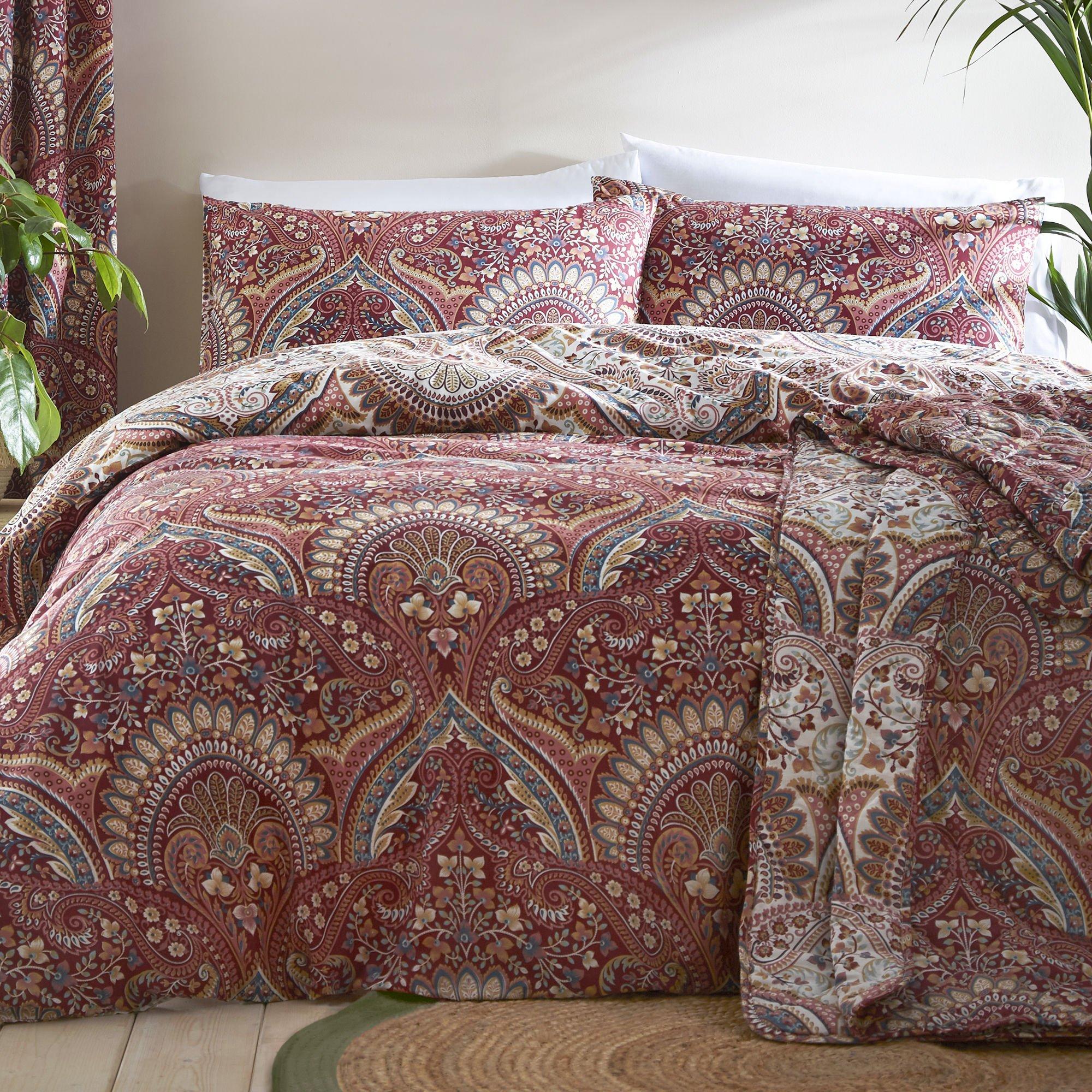 Multi - Dreams and Drapes - Palais Jacobean Print Duvet Cover Set - 1