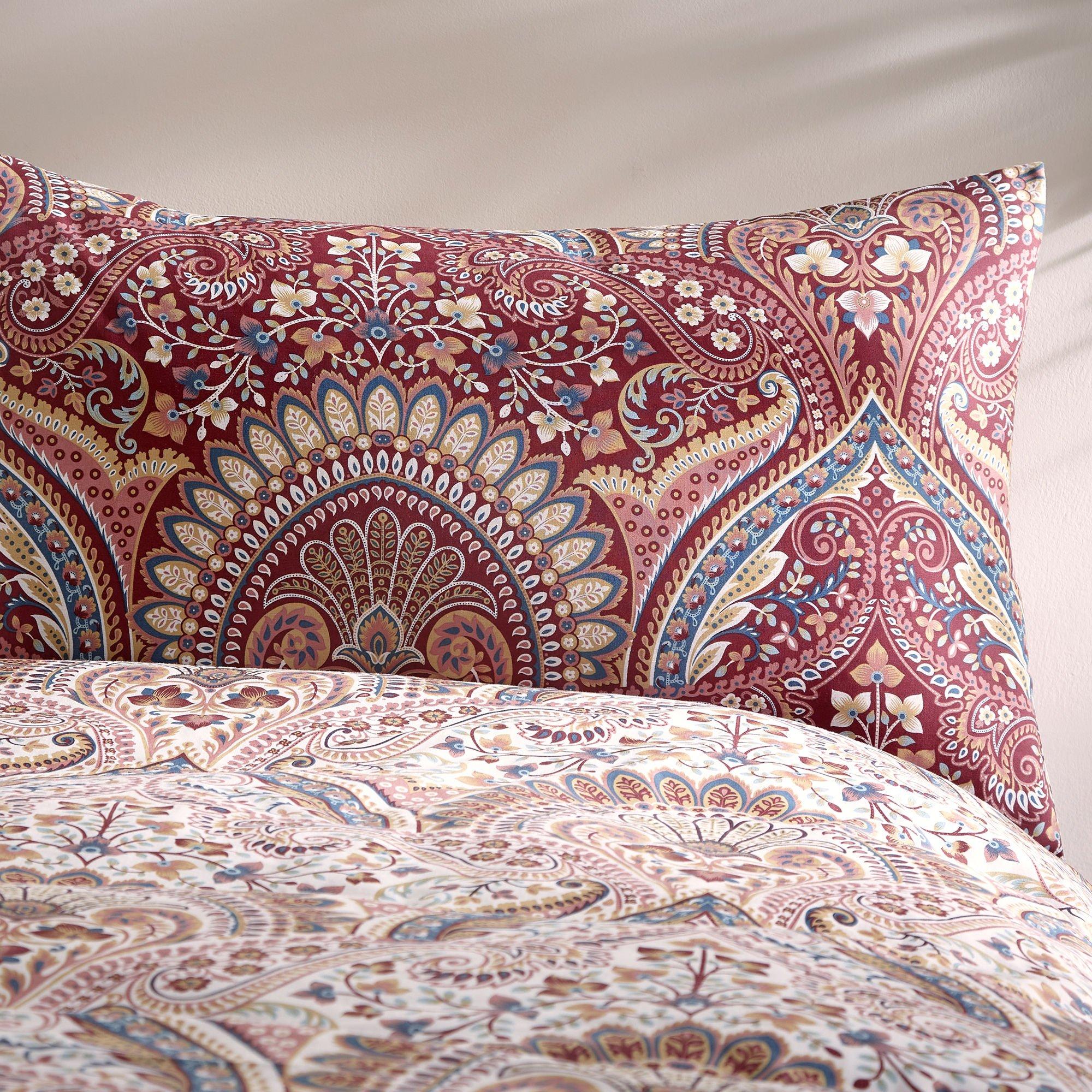 Multi - Dreams and Drapes - Palais Jacobean Print Duvet Cover Set - 3
