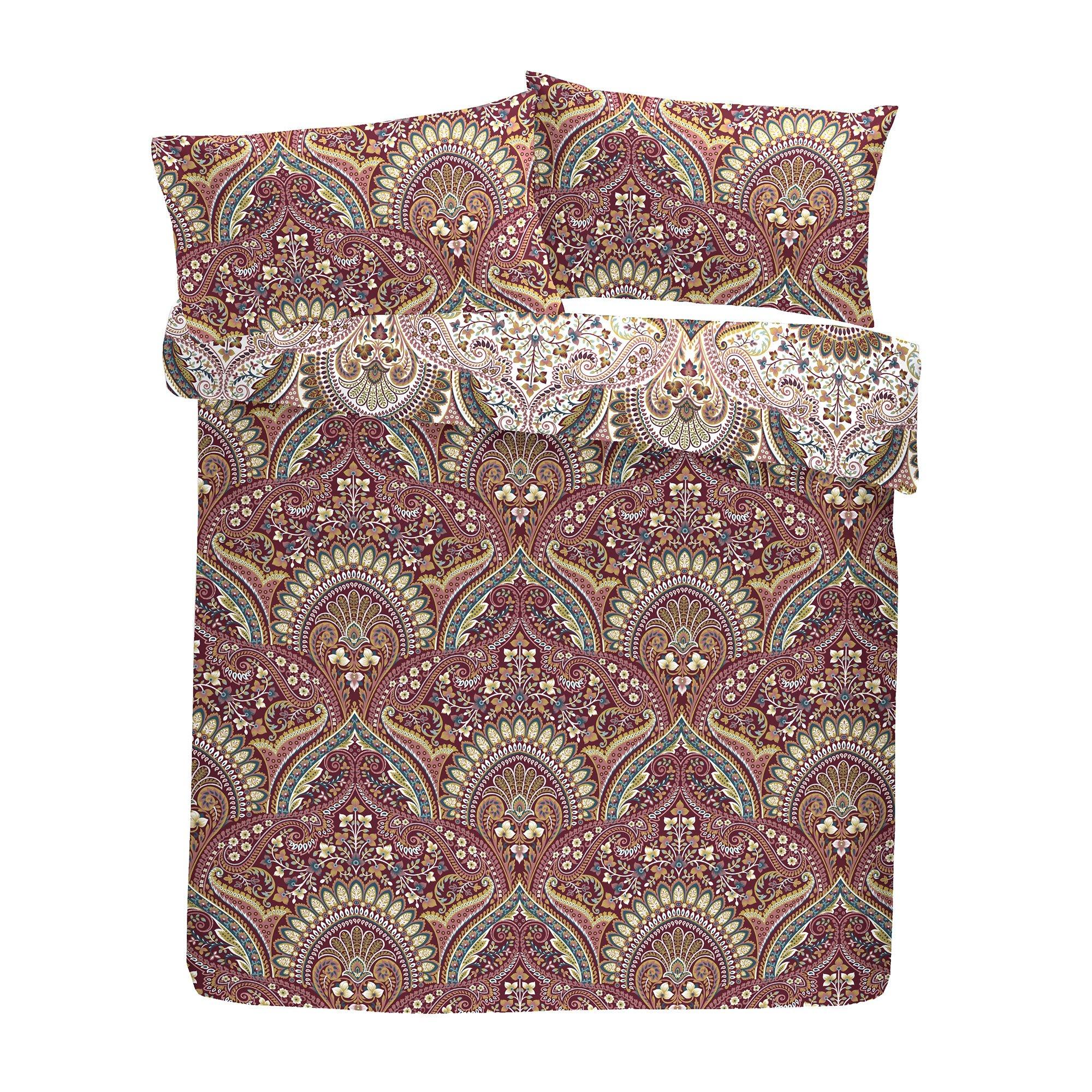 Multi - Dreams and Drapes - Palais Jacobean Print Duvet Cover Set - 5
