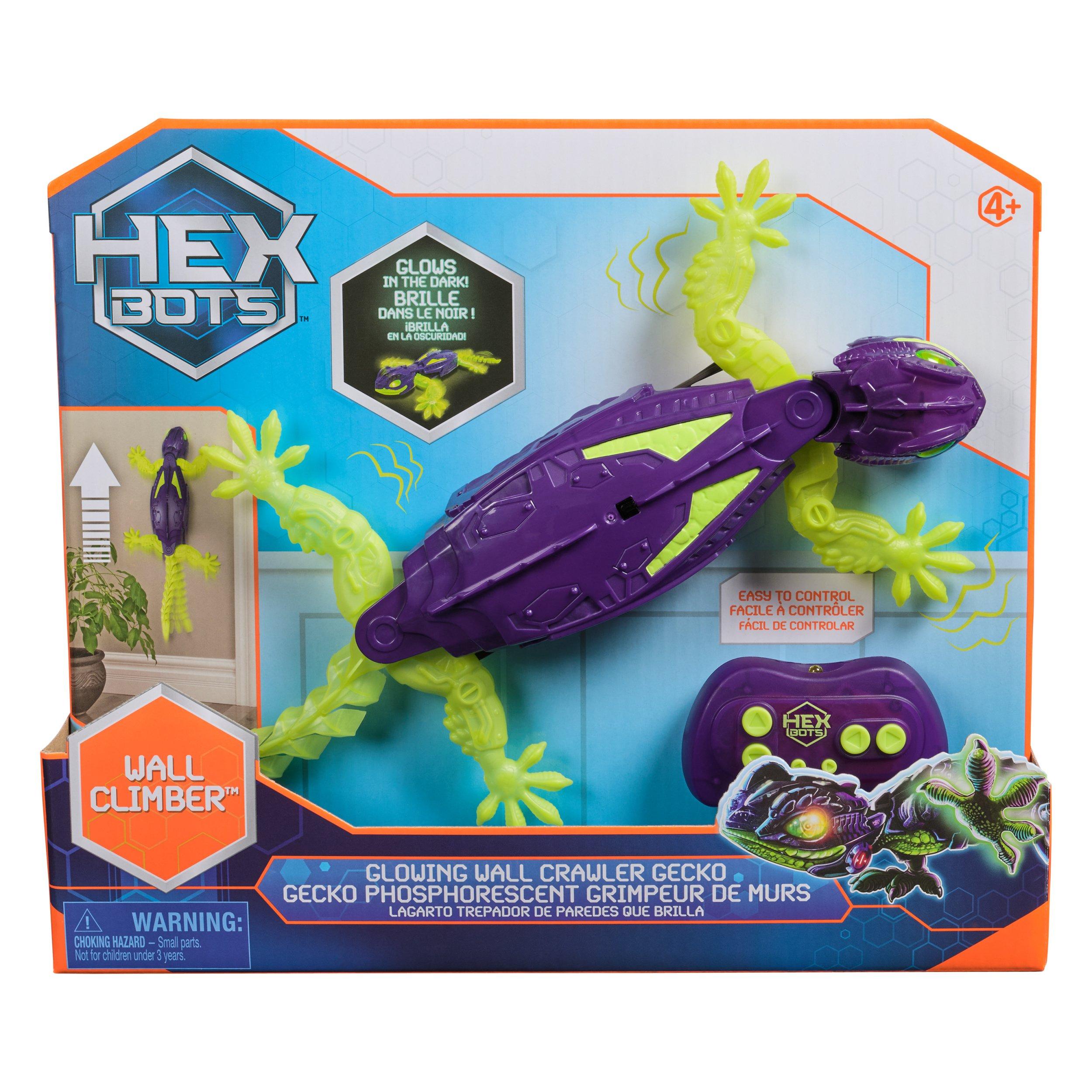 Hexbots Boys Hex Bots Glowing Wall Crawler Gecko - 