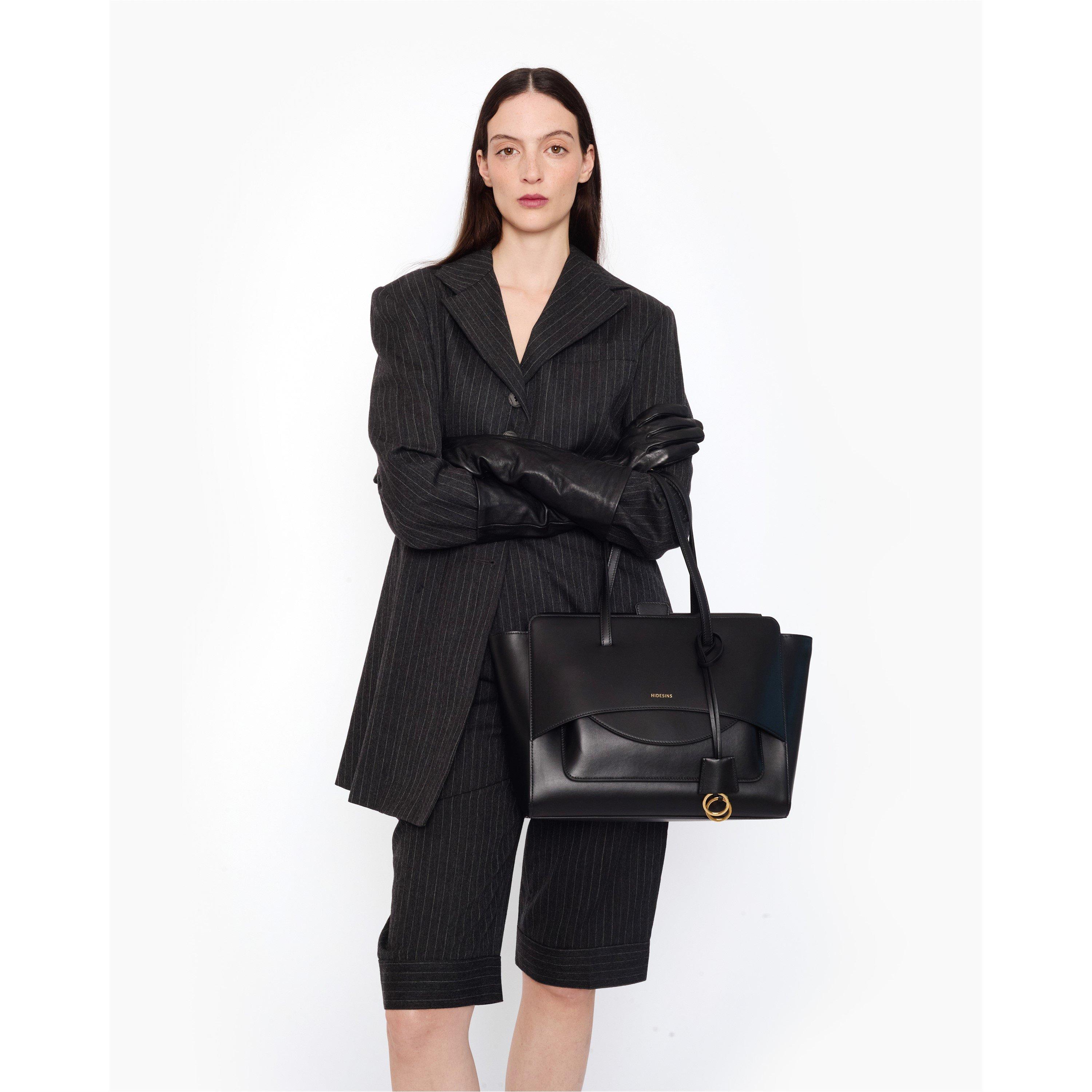 BLACK - Hidesins - Women's Flap L Satchel Bag - 10