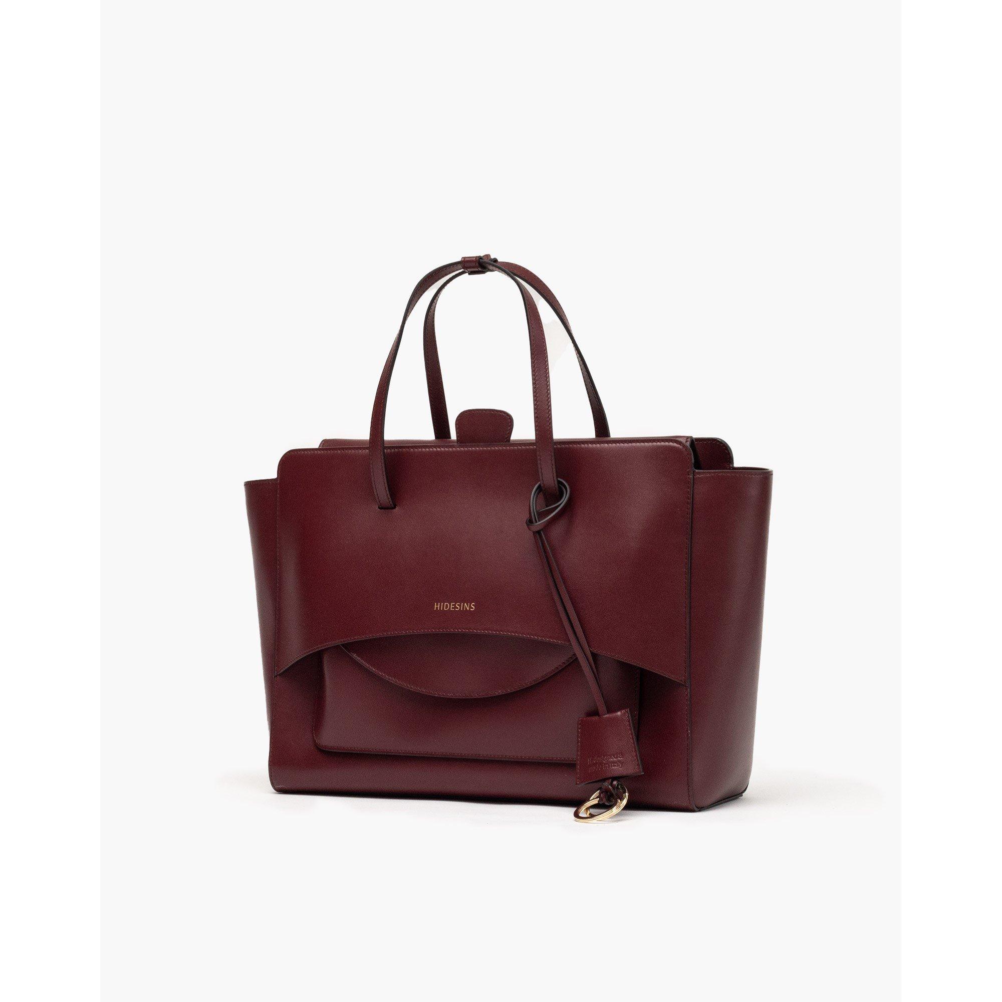 WINE - Hidesins - Women's Flap L Satchel Bag - 1