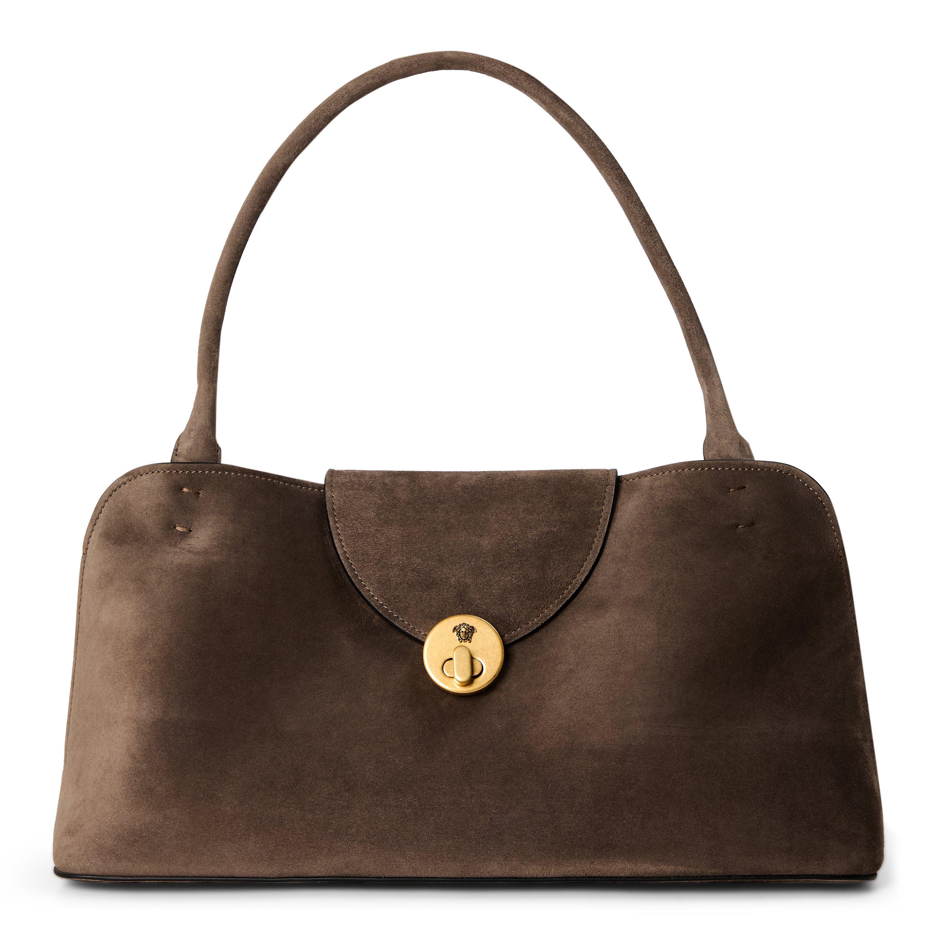 Moka Suede - Versace - Versace Shd Bag M Ld64 - 1