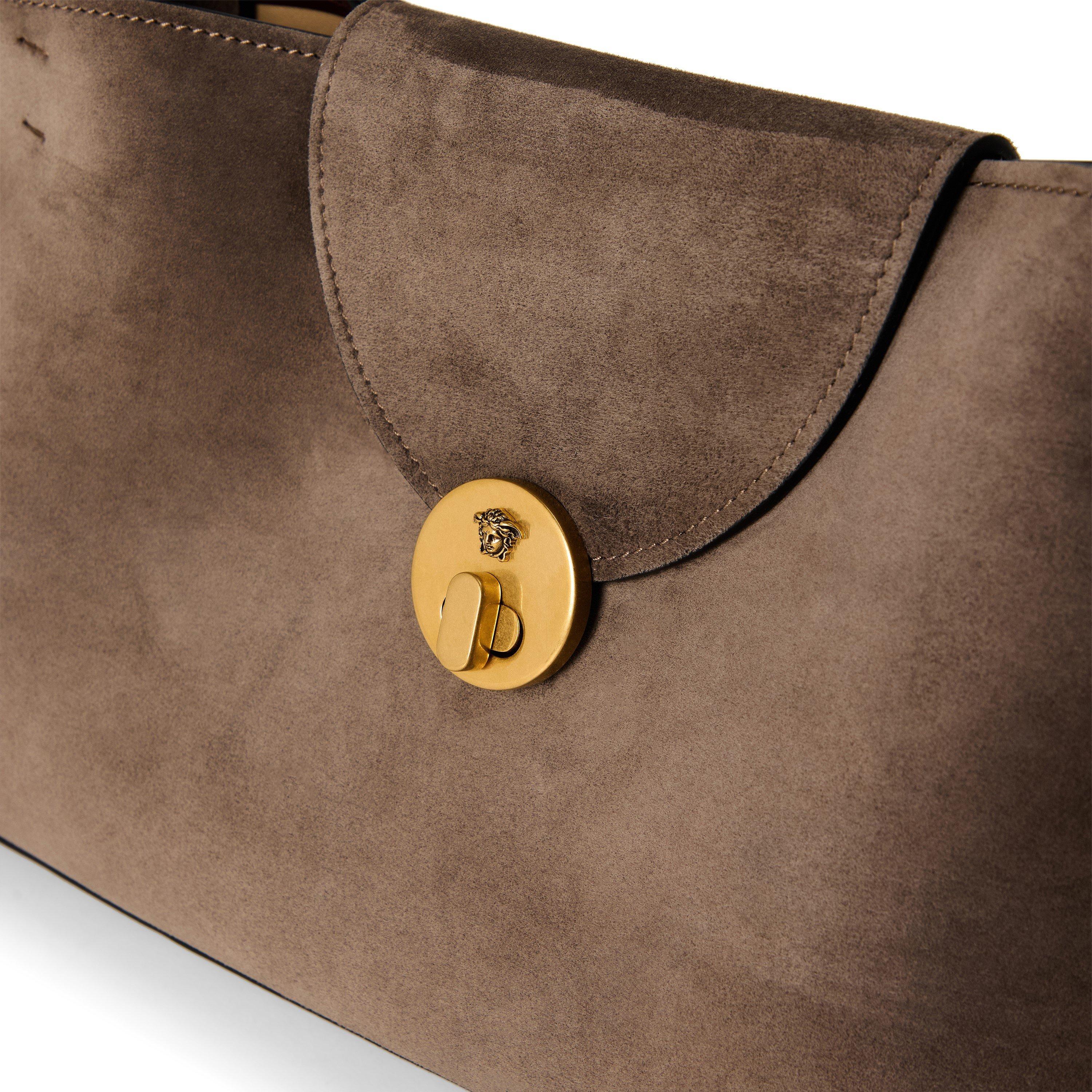 Moka Suede - Versace - Versace Shd Bag M Ld64 - 3