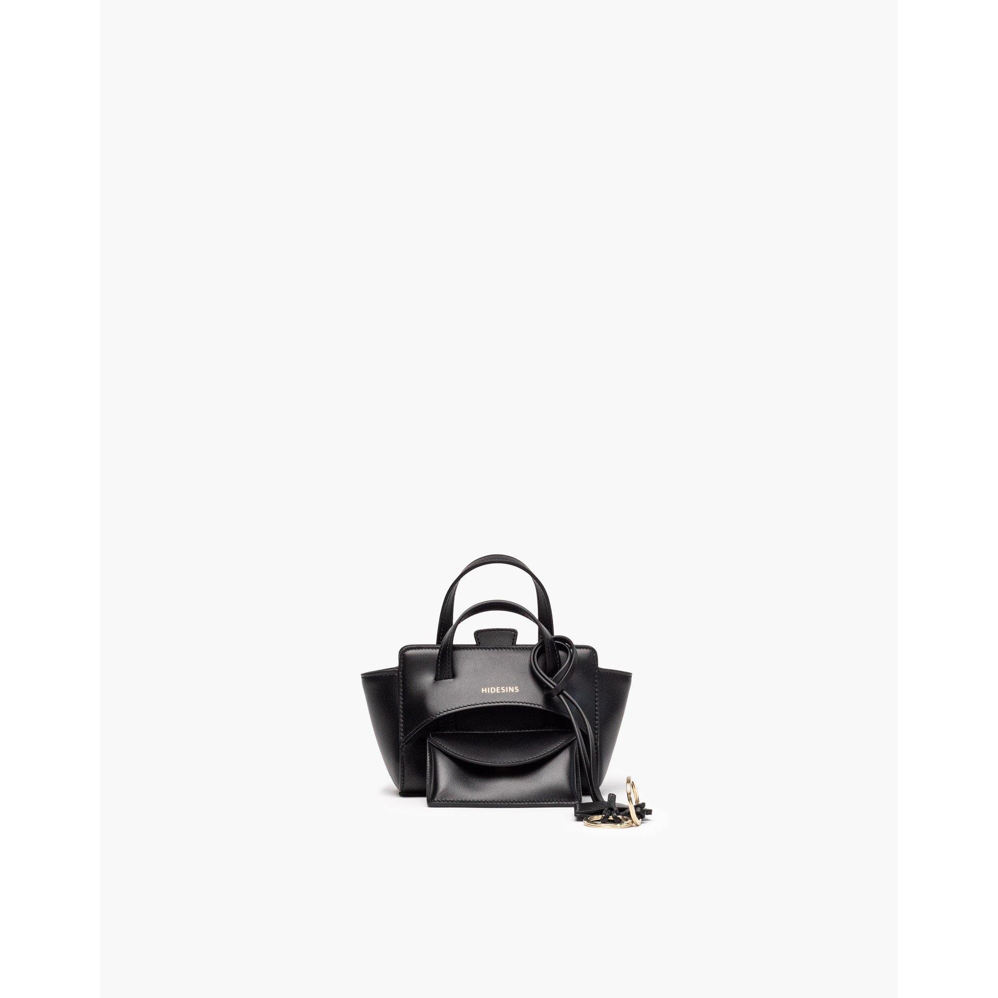 BLACK - Hidesins - Women's Flap XS Top Handle Bag - 3
