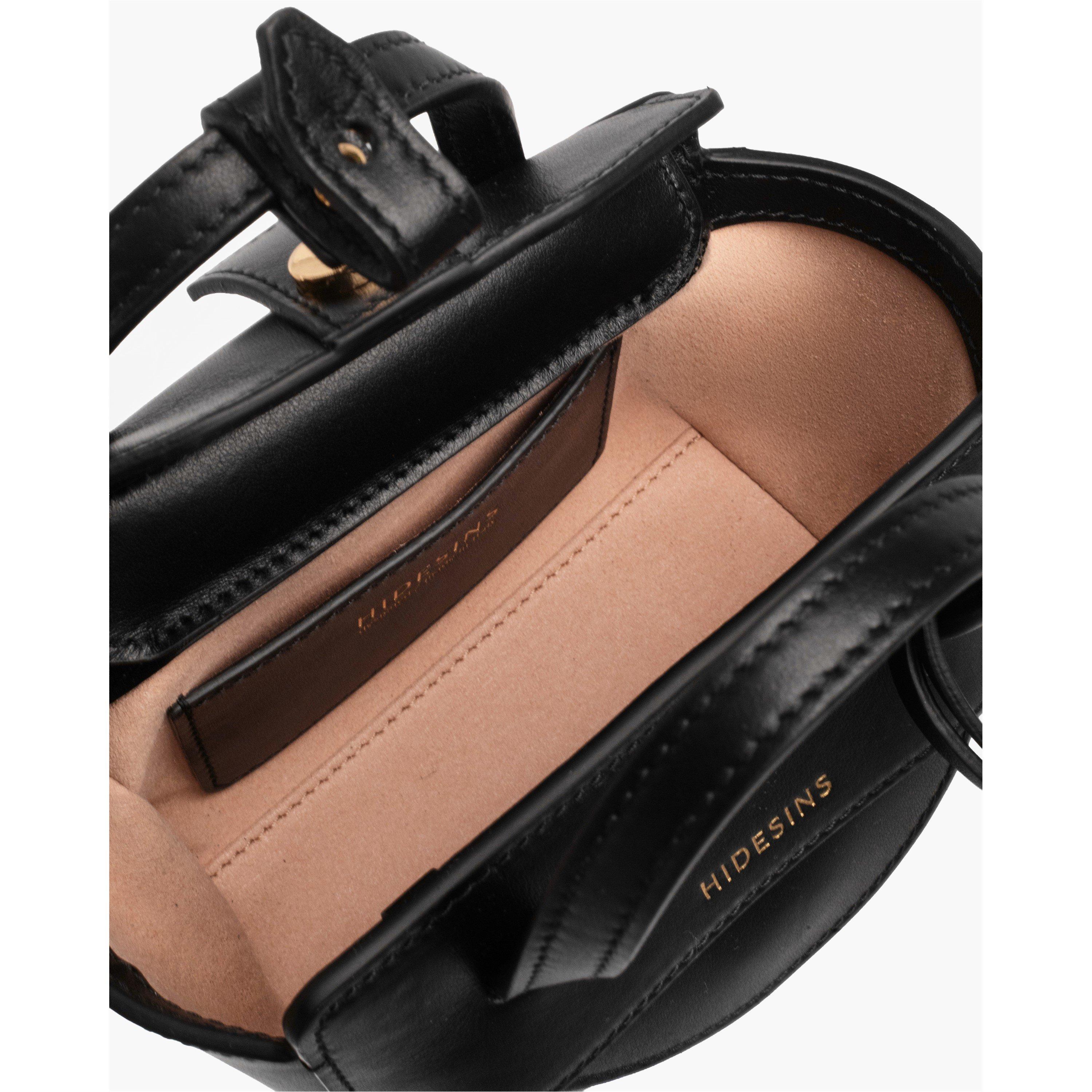 BLACK - Hidesins - Women's Flap XS Top Handle Bag - 5
