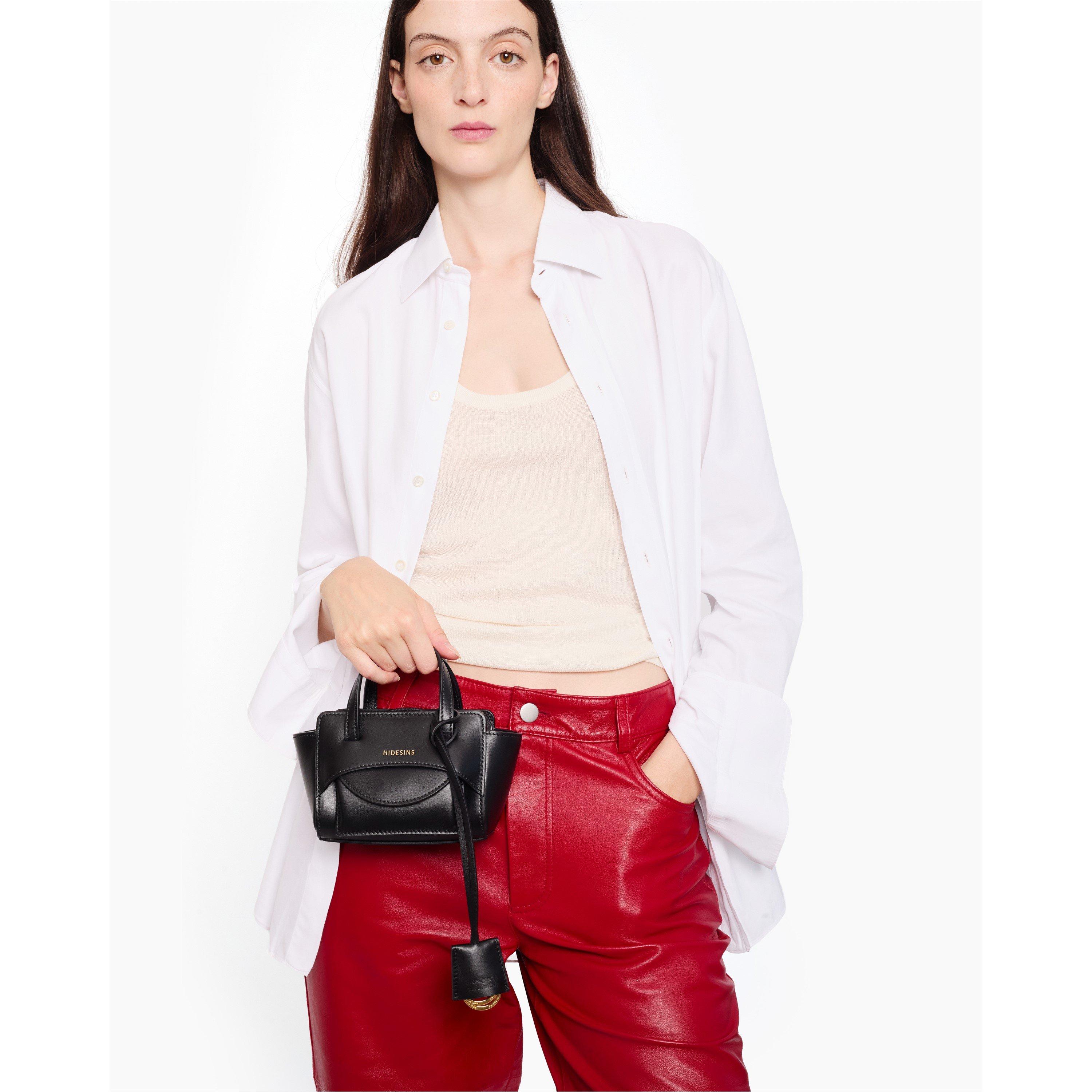 BLACK - Hidesins - Women's Flap XS Top Handle Bag - 6
