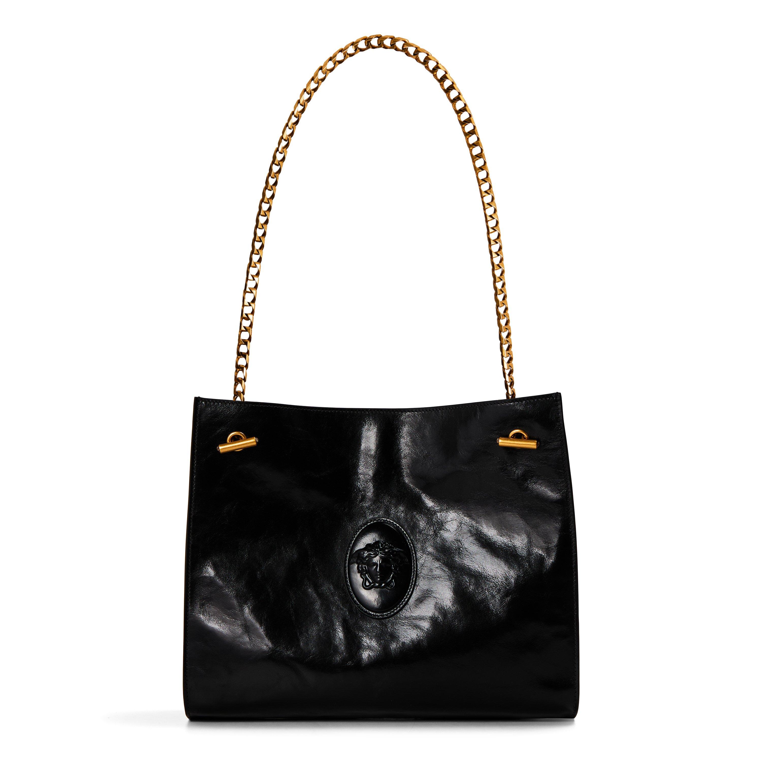 Black Leather - Versace - Versace Chain Strap Ld64 - 1