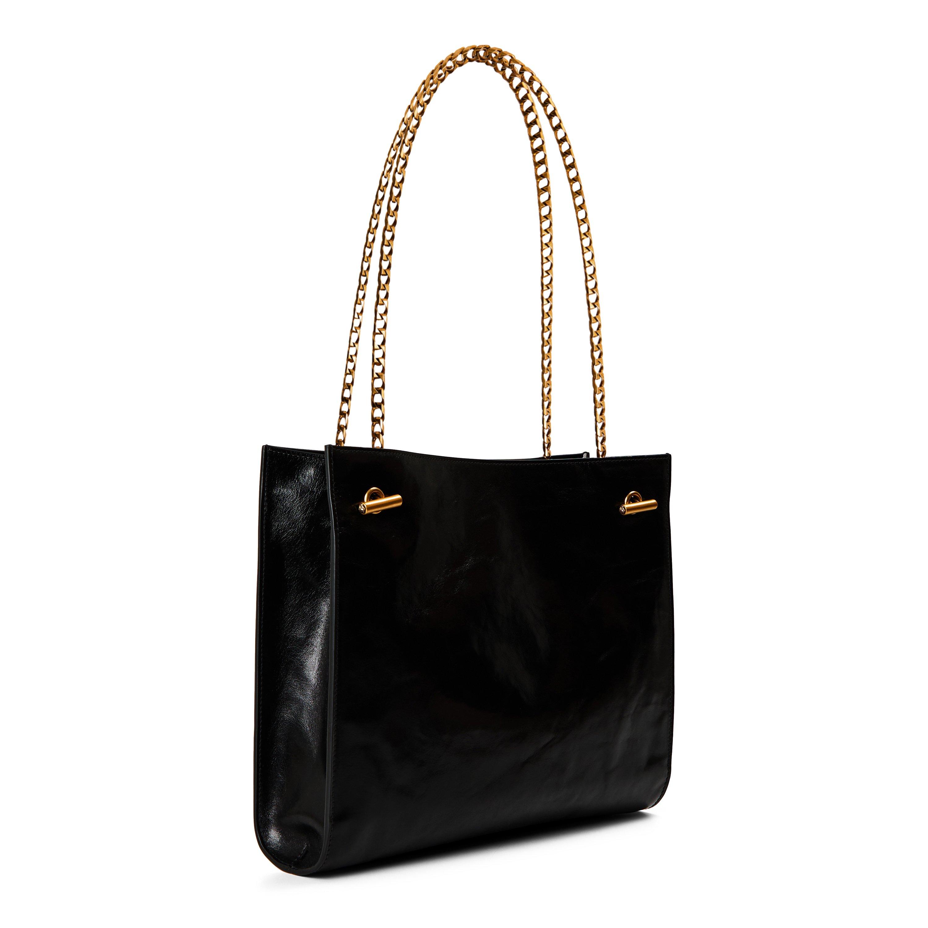 Black Leather - Versace - Versace Chain Strap Ld64 - 2