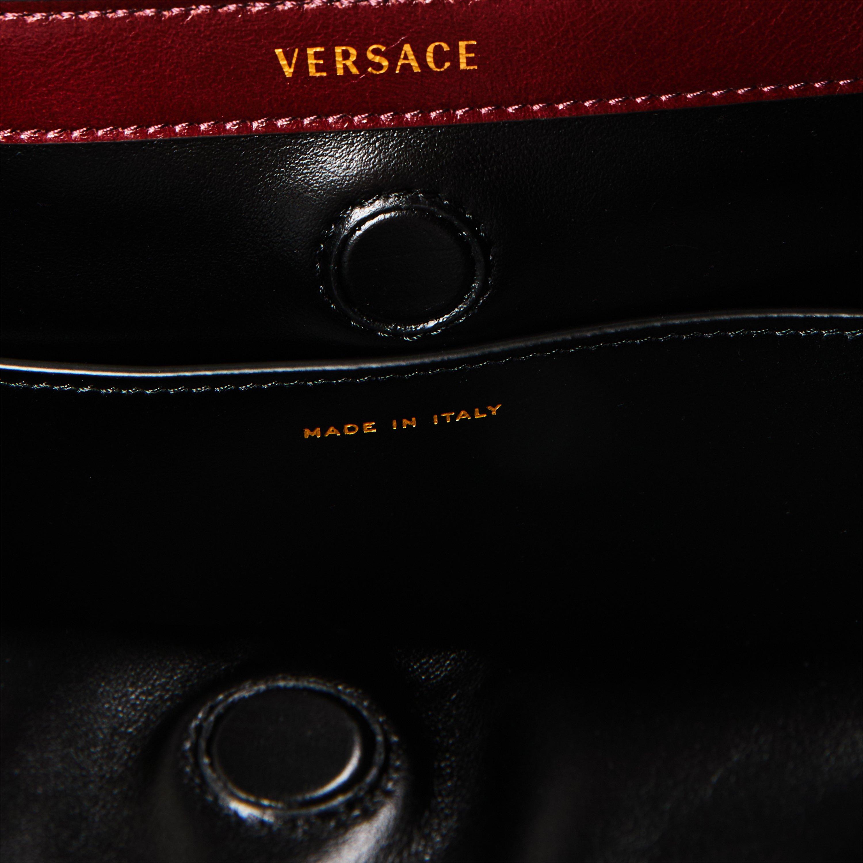 Black Leather - Versace - Versace Chain Strap Ld64 - 4